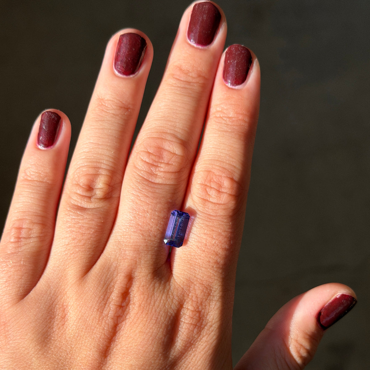 3.02ct Blue-Violet Emerald-Cut Tanzanite