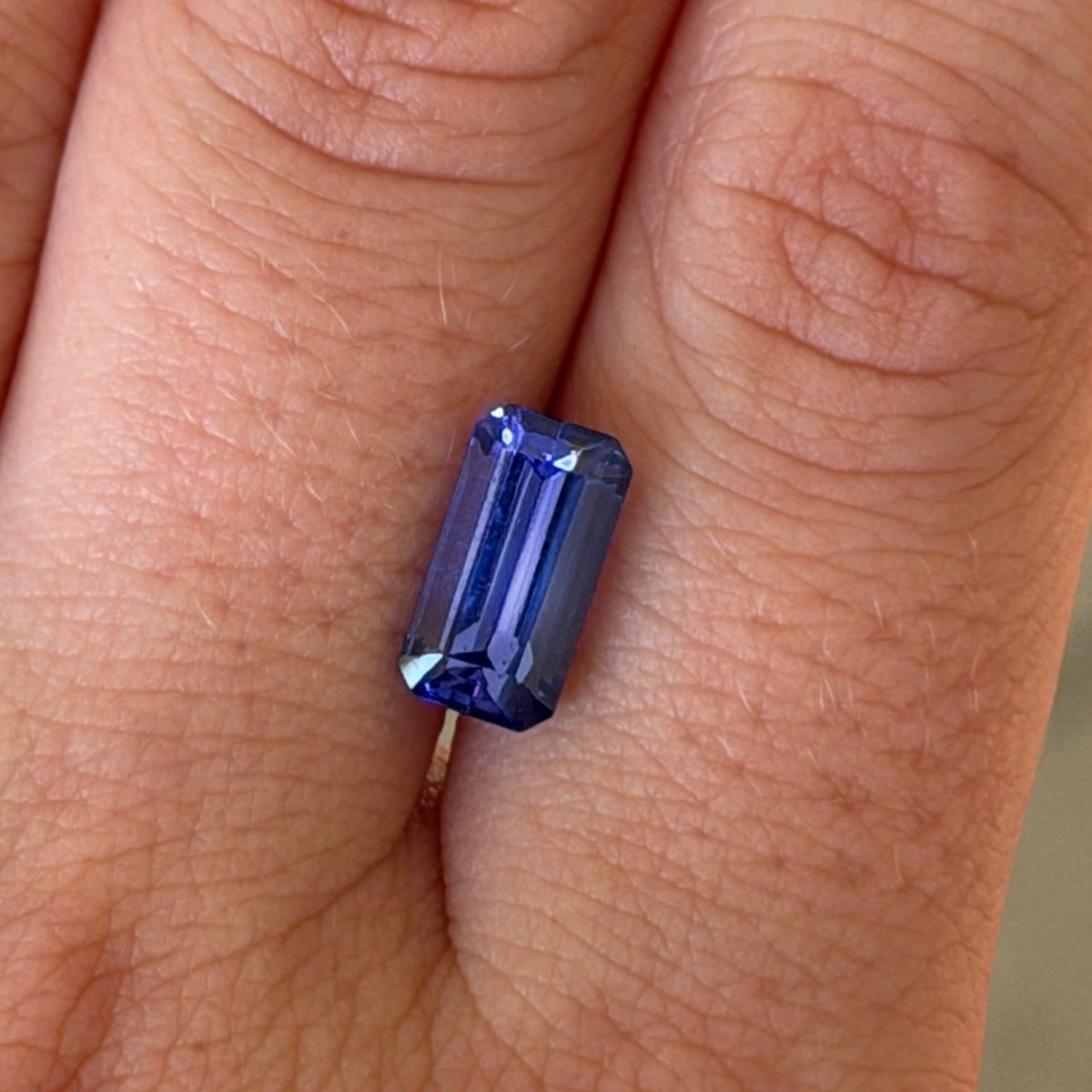 3.02ct Blue-Violet Emerald-Cut Tanzanite
