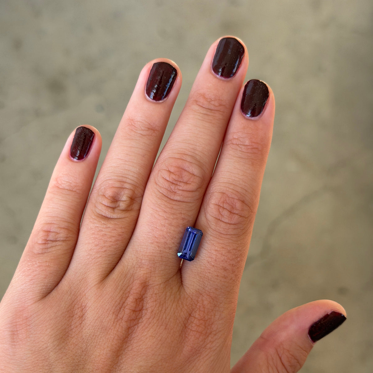 3.02ct Blue-Violet Emerald-Cut Tanzanite