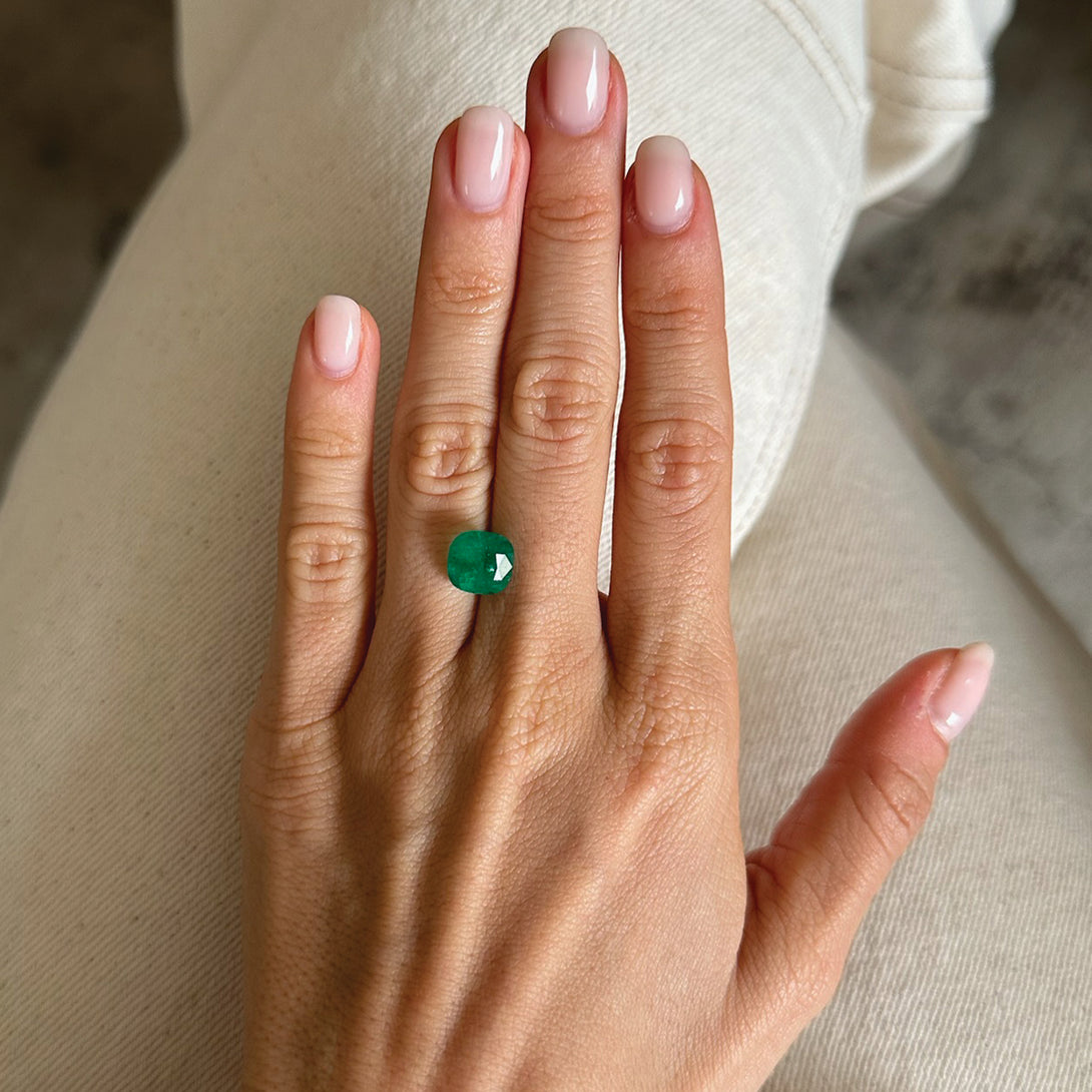 BESPOKE 3.34CT ZAMBIAN EMERALD