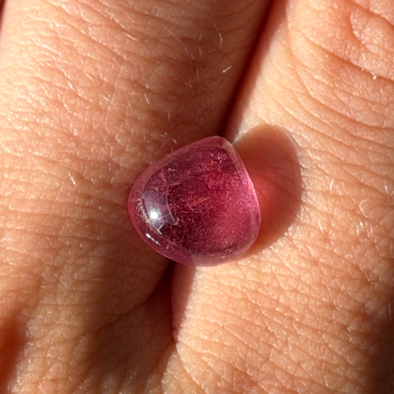 3.47ct Pear Pink Tourmaline Cabochon