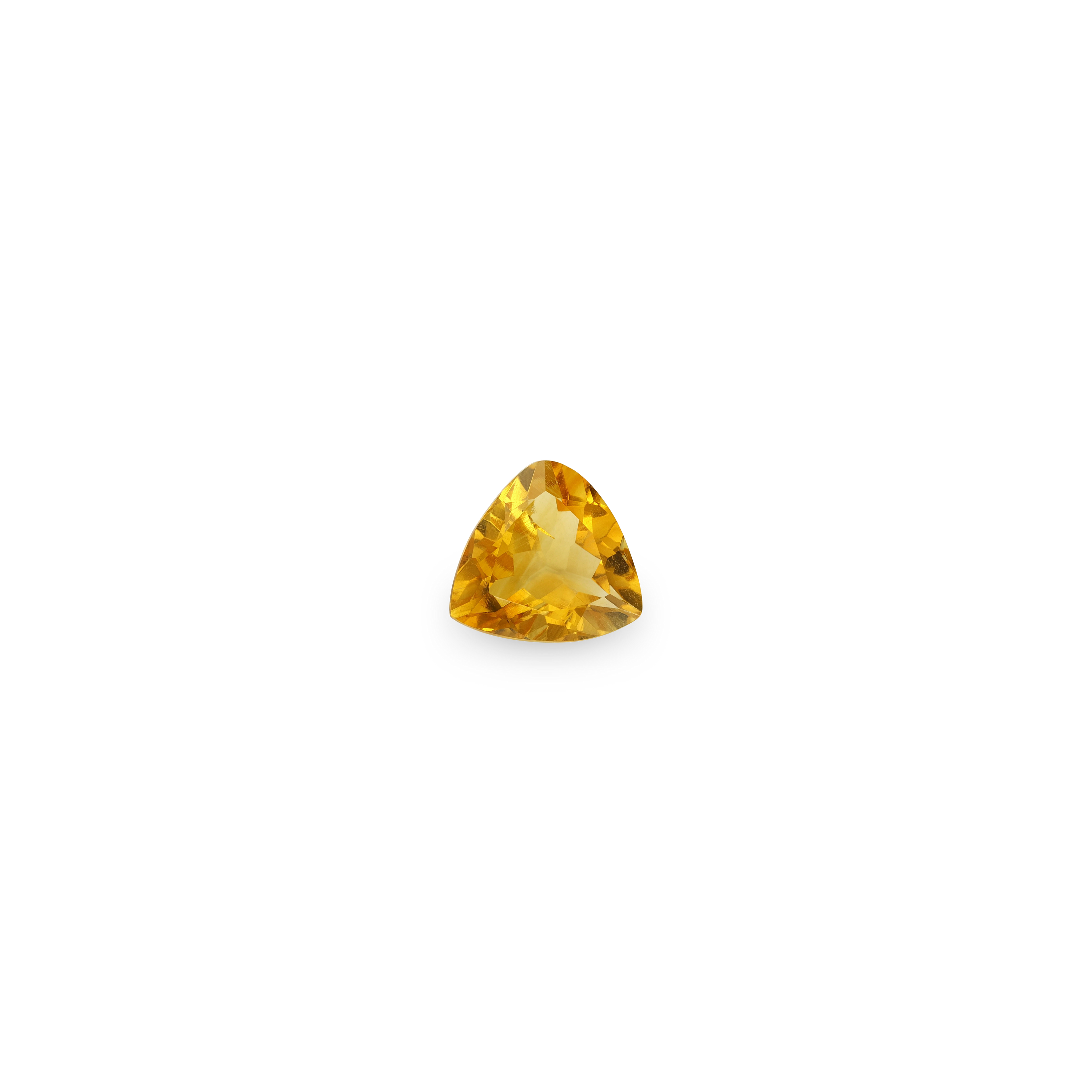 3.47ct Golden Yellow Citrine Trilliant