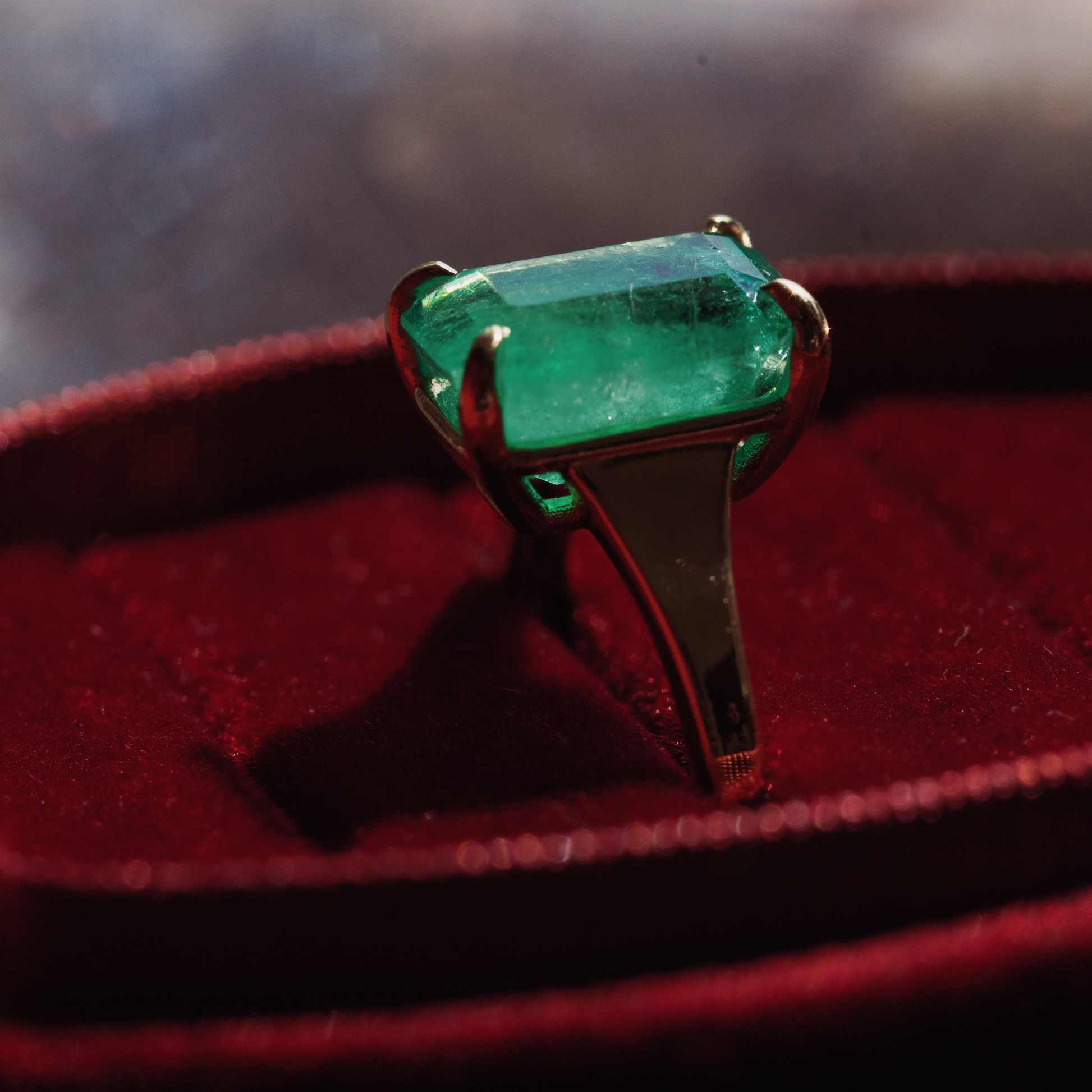 3.48ct Emerald Lark Ring