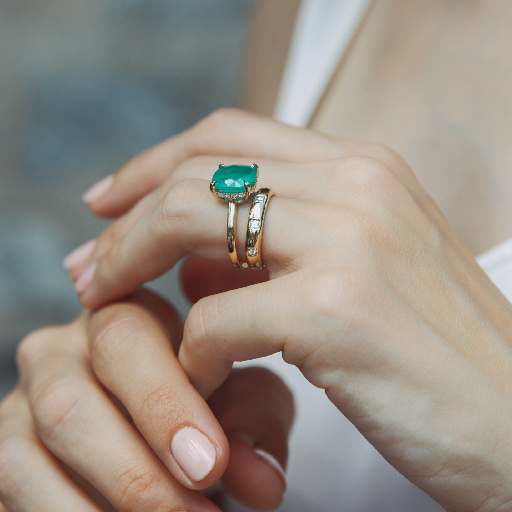 Emerald Belle Ring