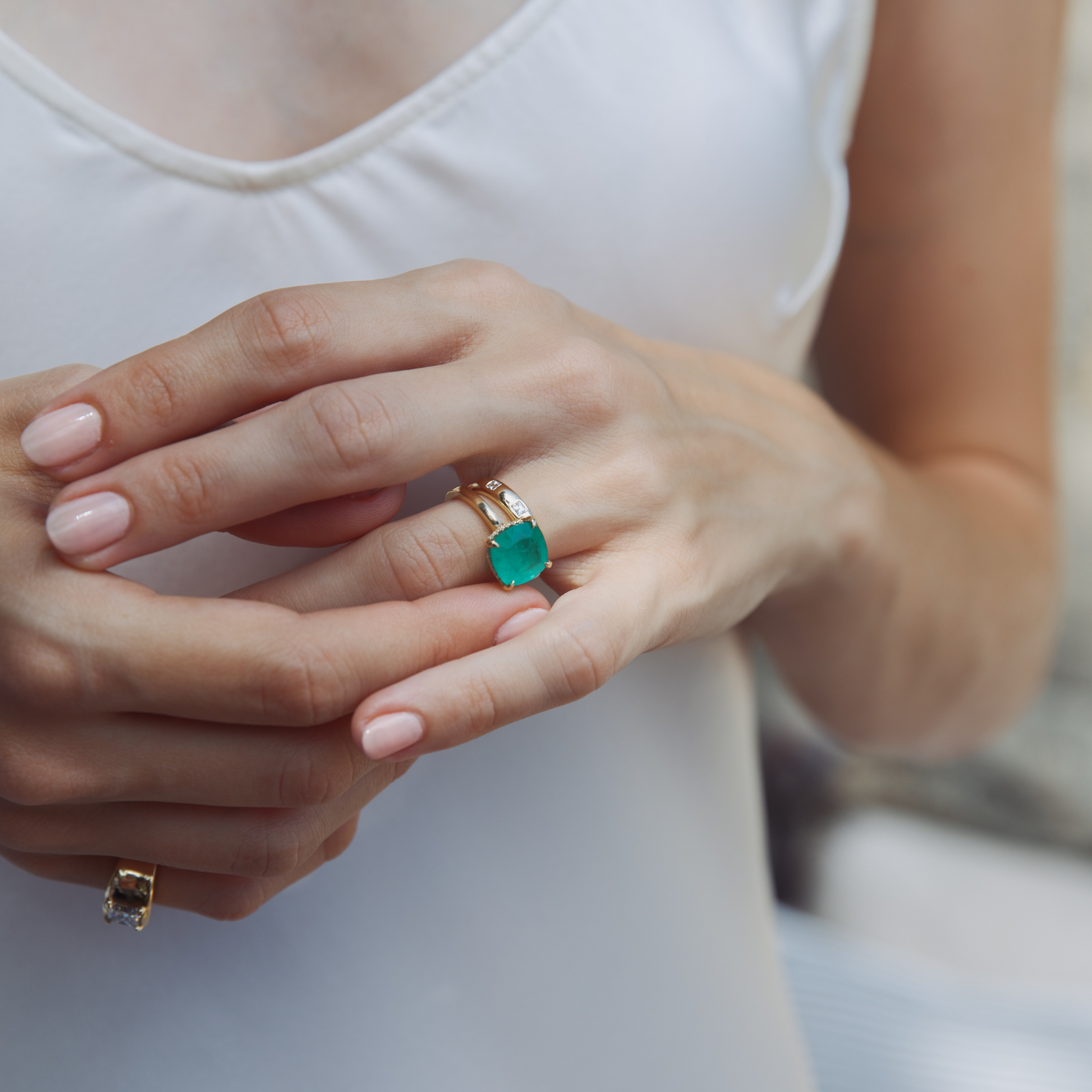 Emerald Belle Ring