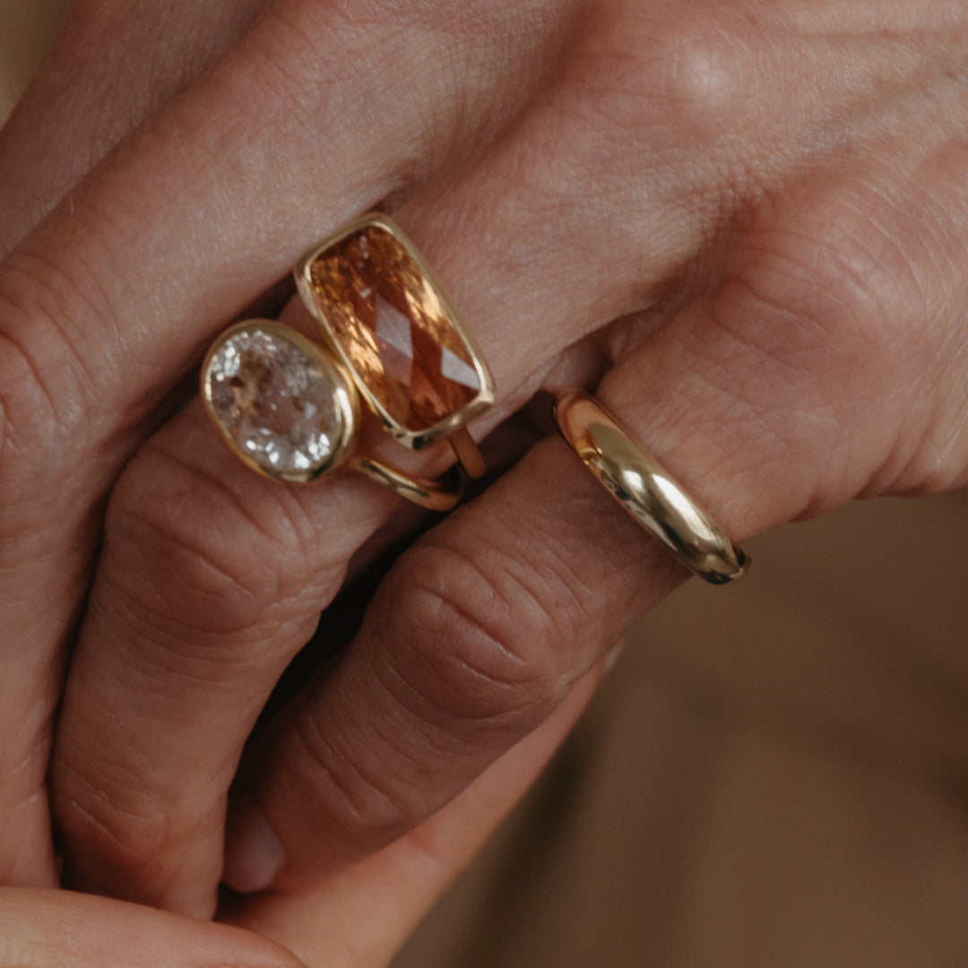 PINK BERYL BEZEL RING – Starling