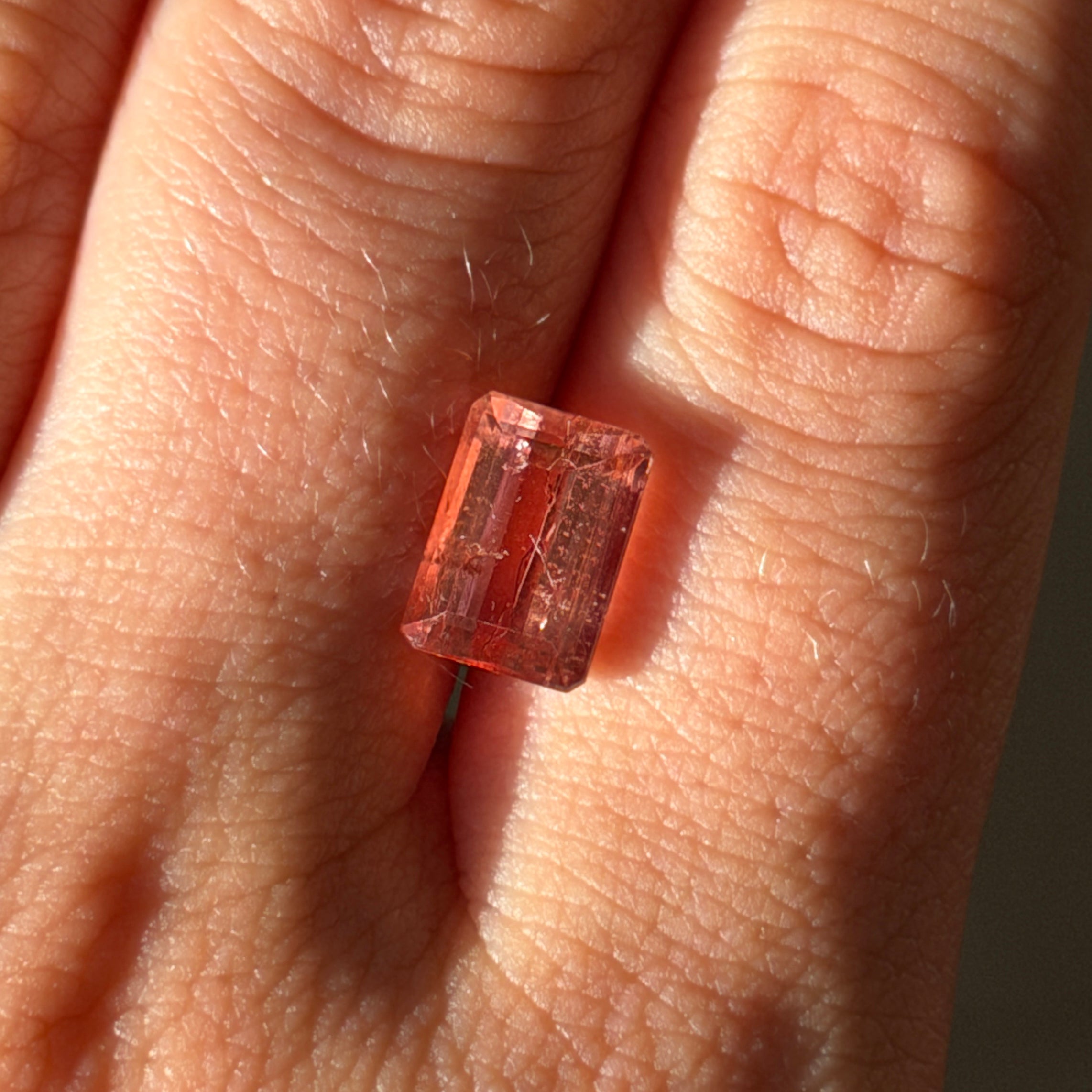 3.82ct Emerald Cut Imperial Topaz