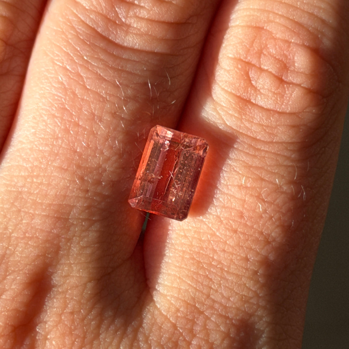 3.82ct Emerald Cut Imperial Topaz
