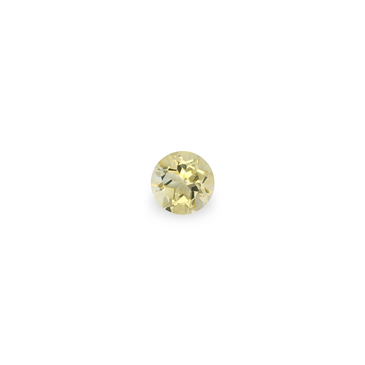 3.97ct Round Light Yellow Citrine