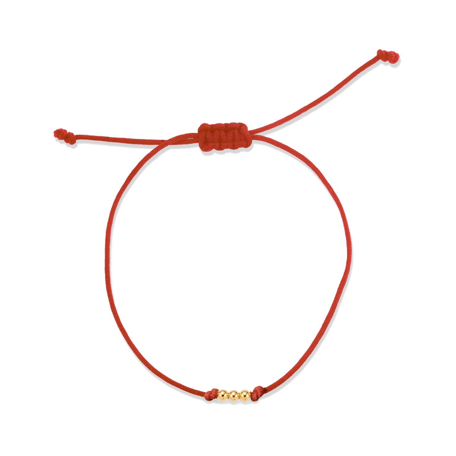 THREE BEAD STRING BRACELET