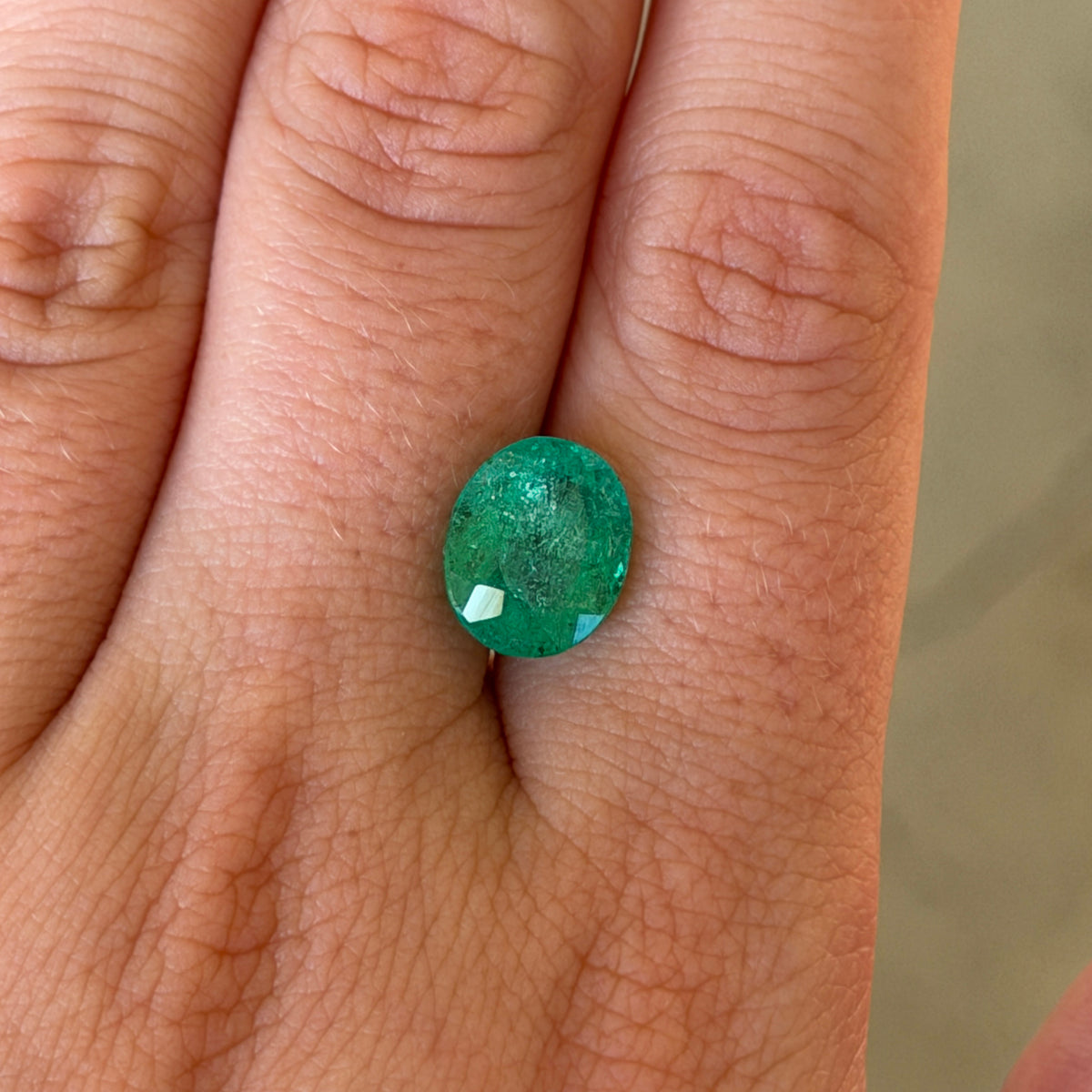 4.52ct Sea Green Oval Tourmaline