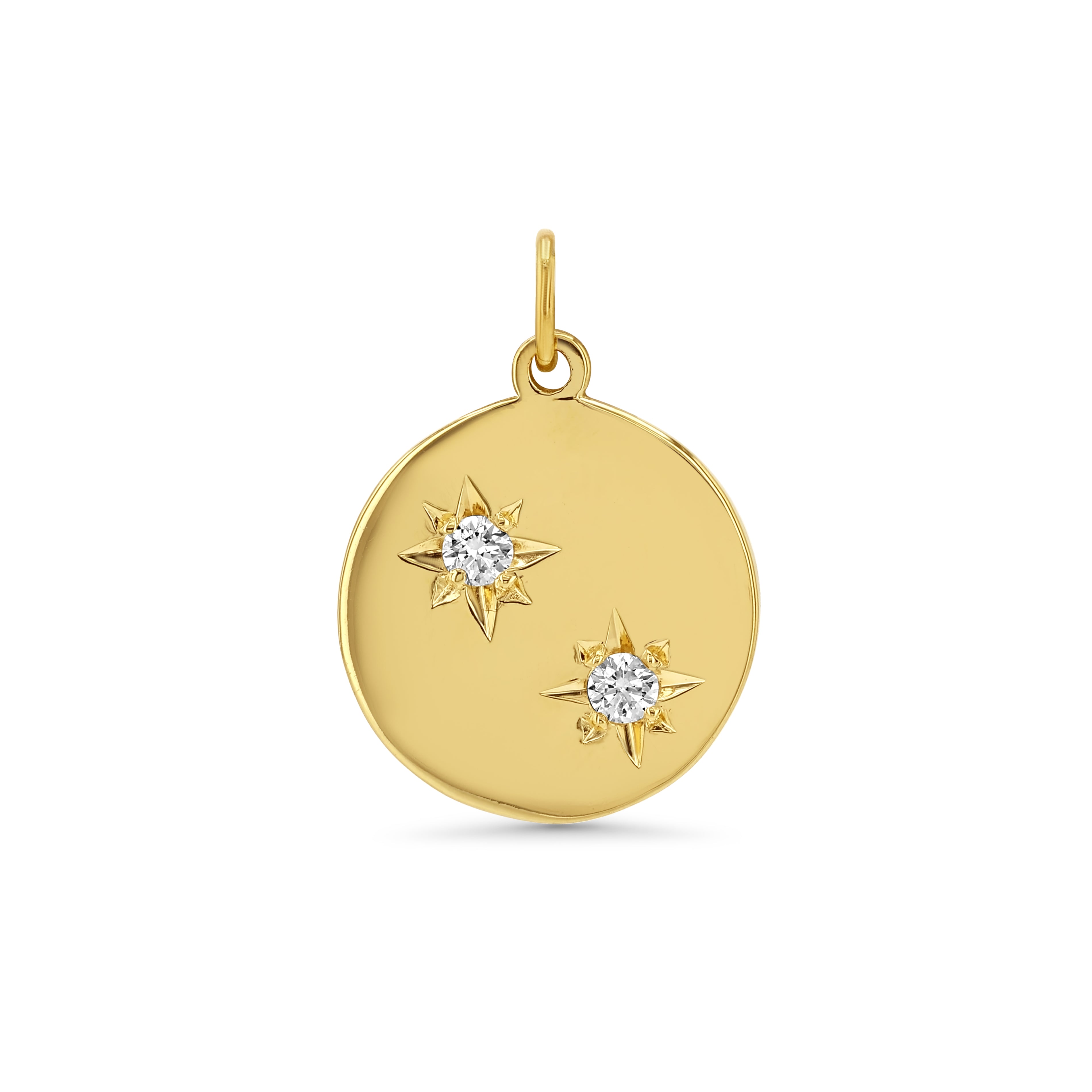 Birthstone Compass Charm 2 Stones
