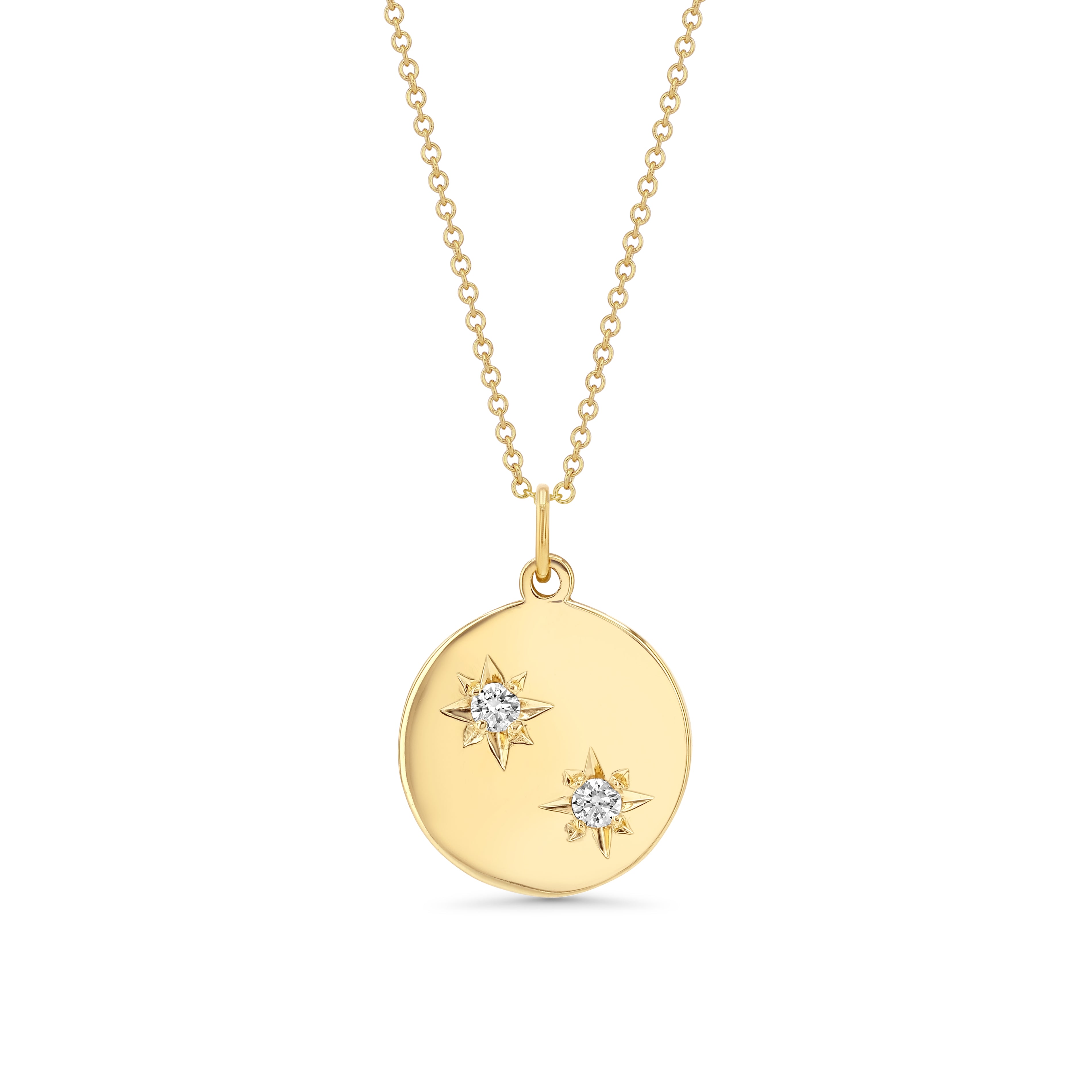 Birthstone Compass Charm 2 Stones