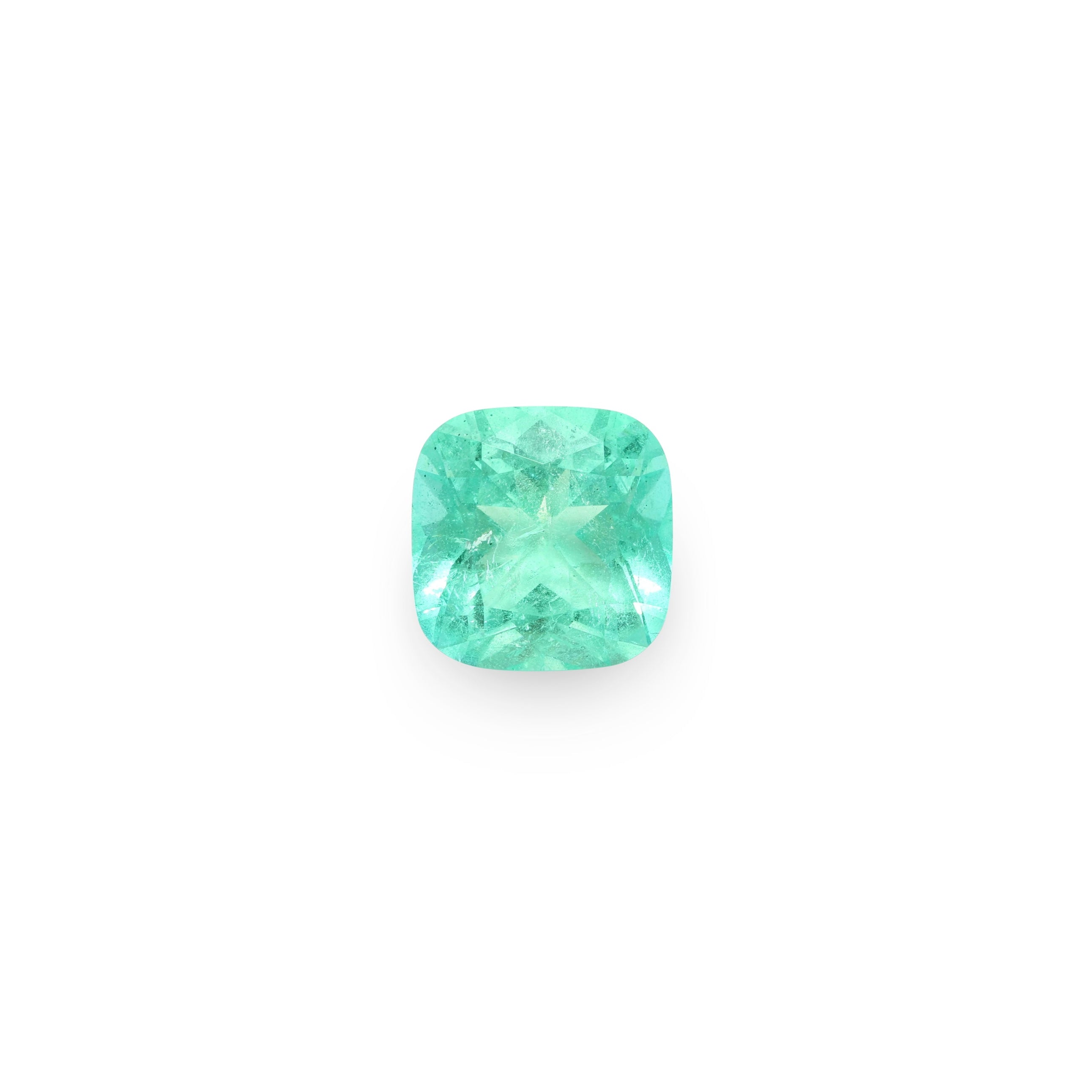 BESPOKE 5.52CT MUZO CUSHION CUT EMERALD