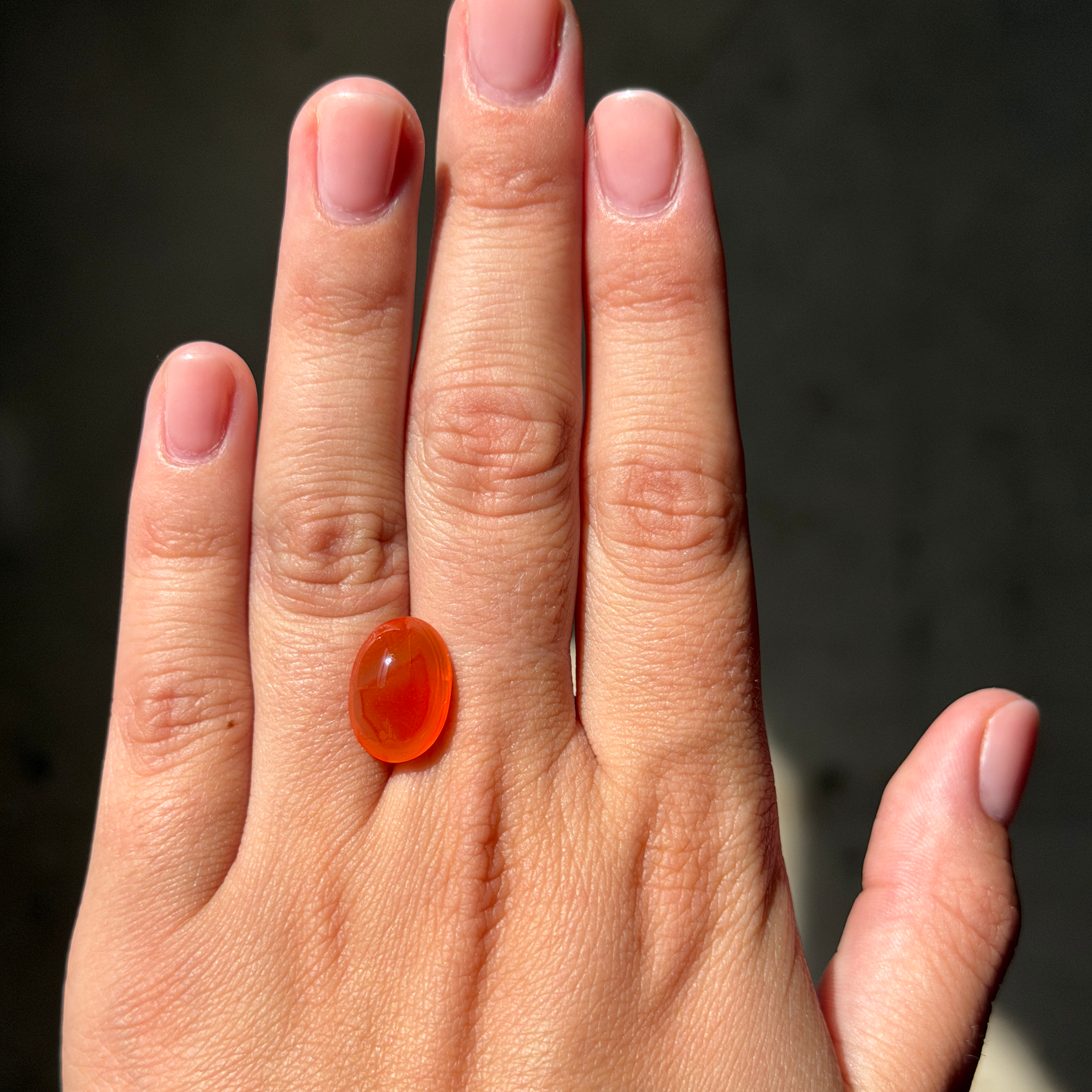 Bespoke 5.86ct Carnelian Cabochon