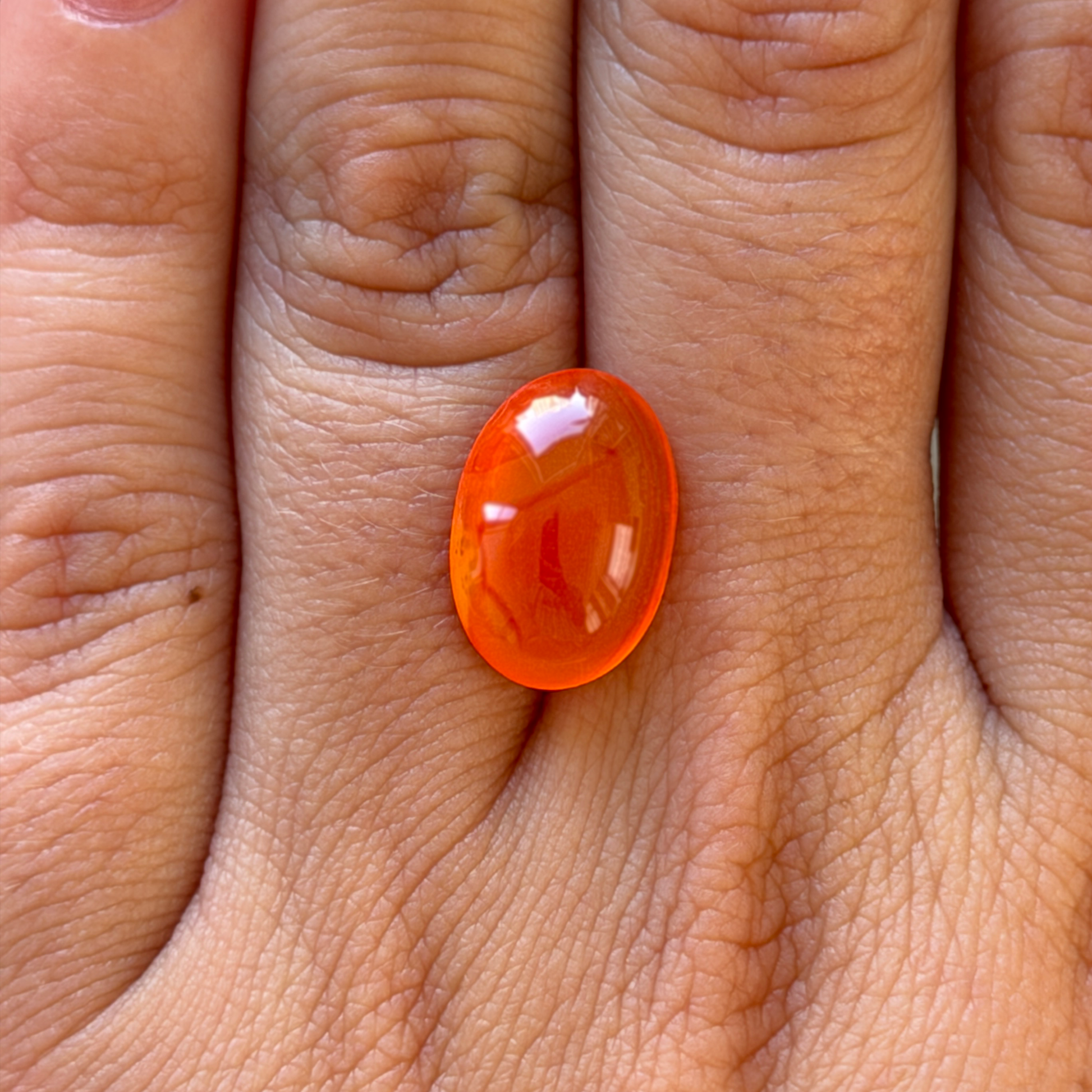 Bespoke 5.86ct Carnelian Cabochon