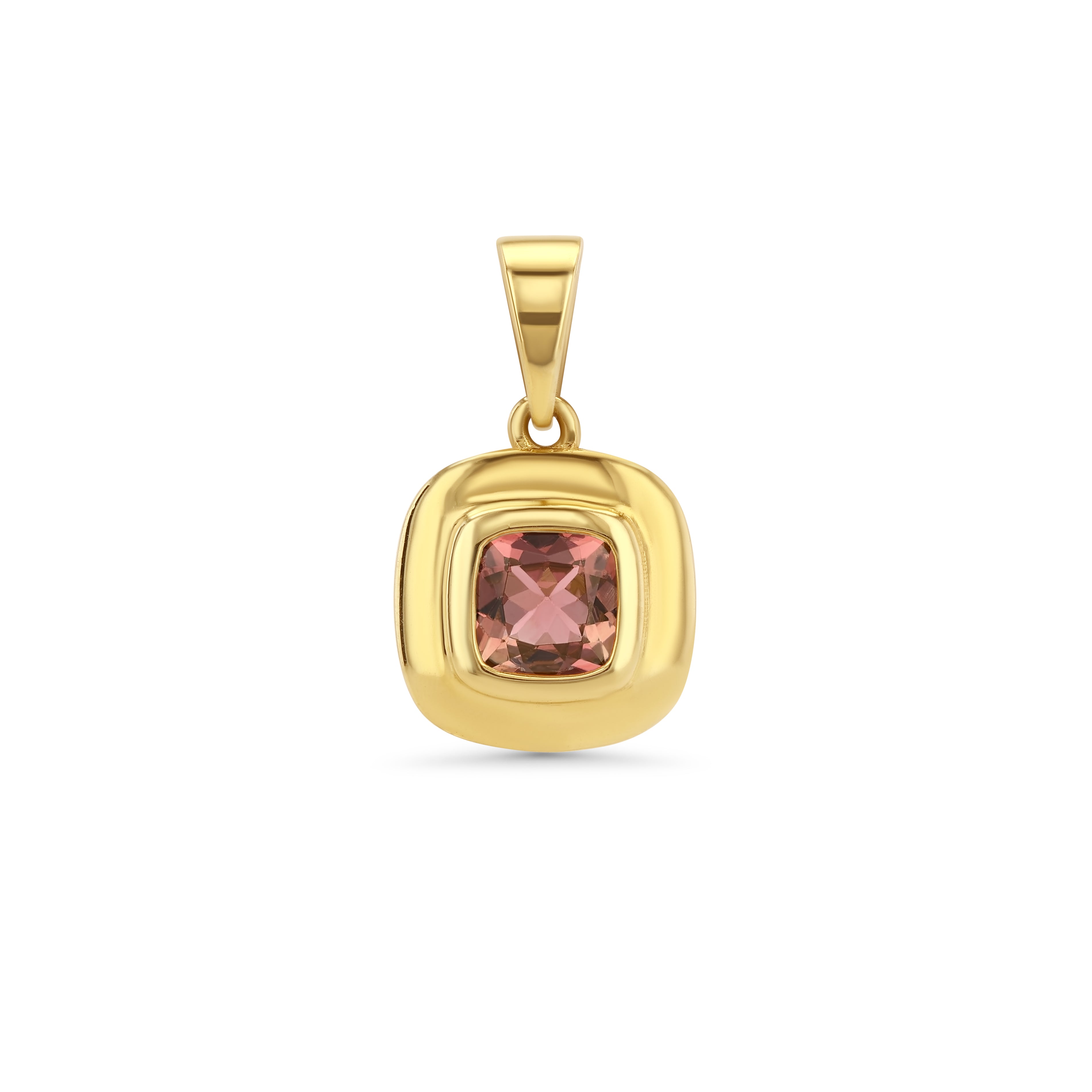Pink Tourmaline Ripple Charm
