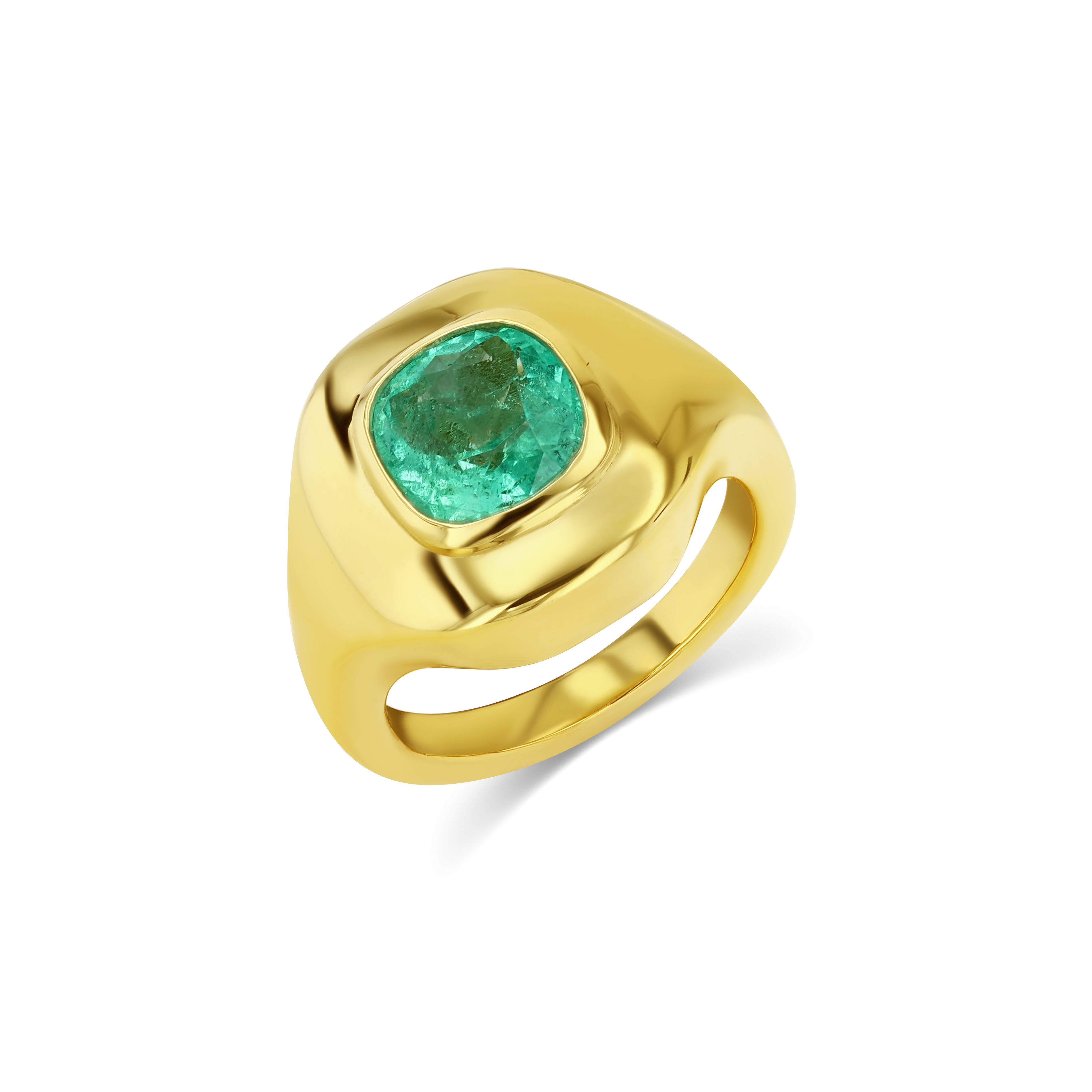 1.22CT MUZO EMERALD RIPPLE RING