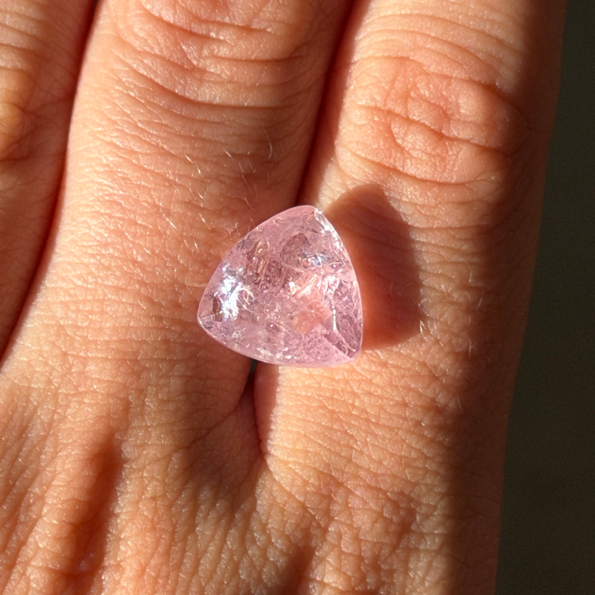 6.14ct Trilliant Pink Beryl