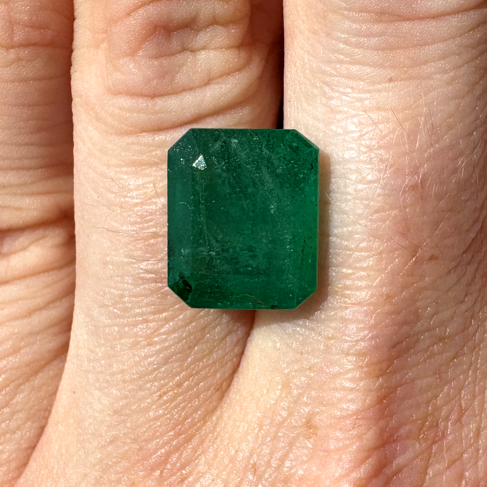 Bespoke 6.88ct Zambian Emerald Cut Emerald