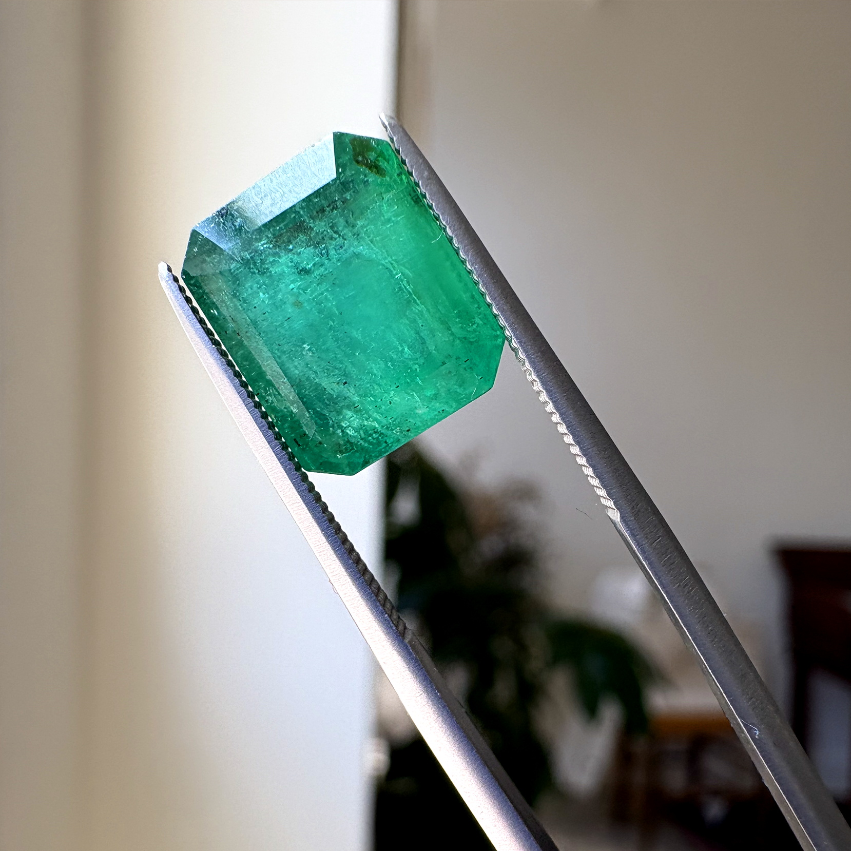 Bespoke 6.88ct Zambian Emerald Cut Emerald