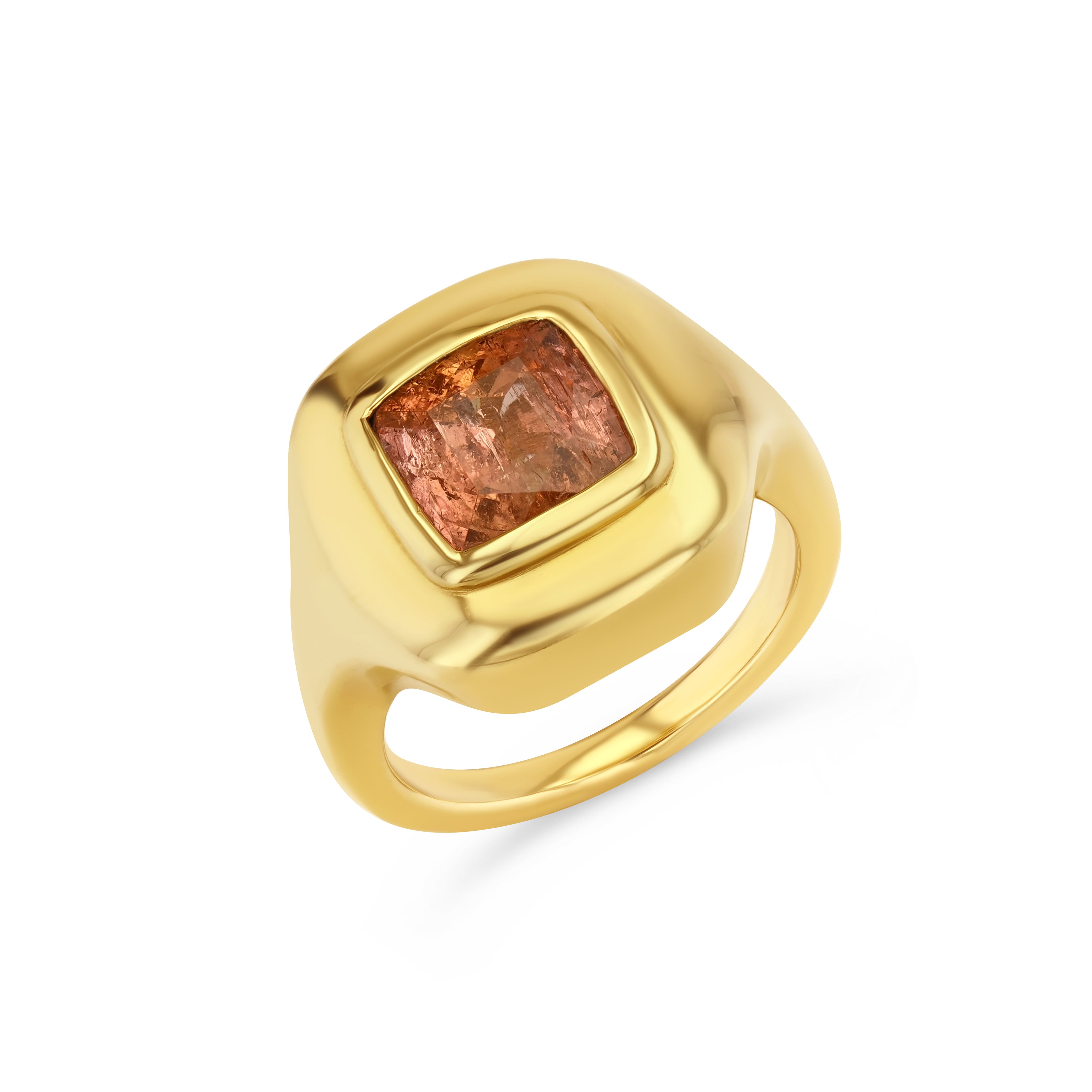 2.82ct Imperial Topaz Ripple Ring