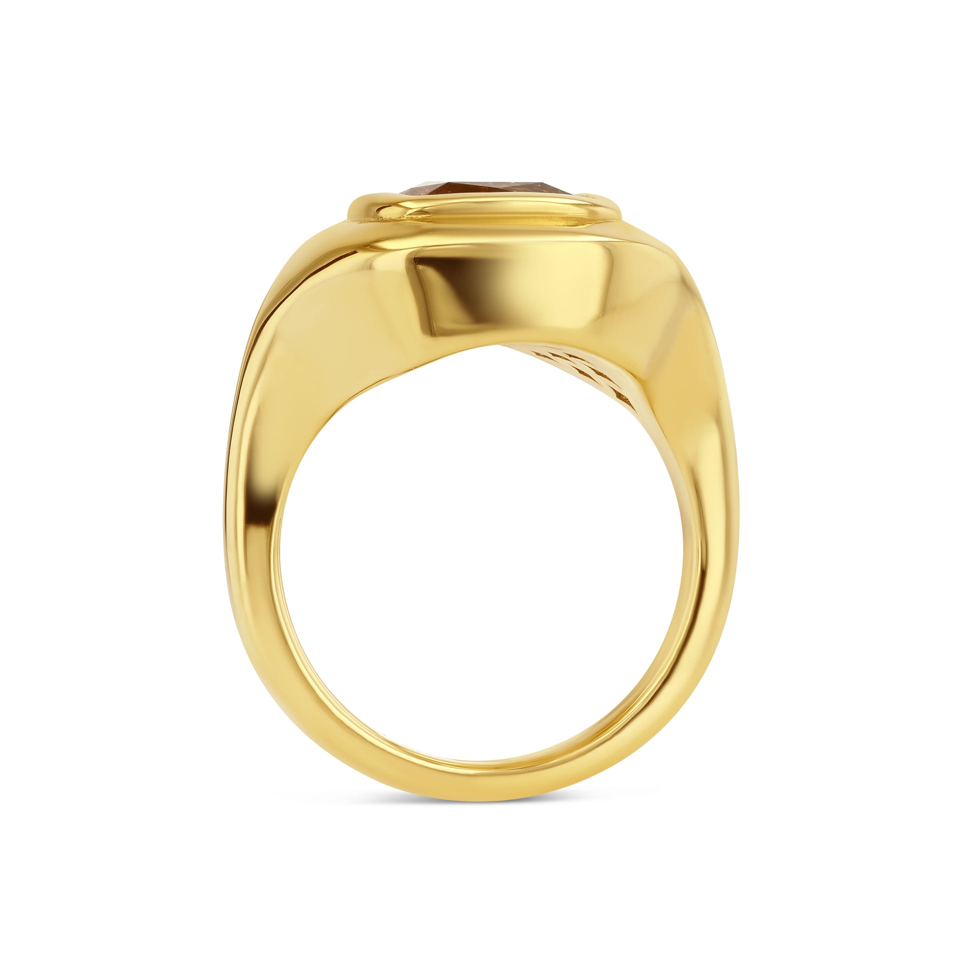 2.82ct Imperial Topaz Ripple Ring