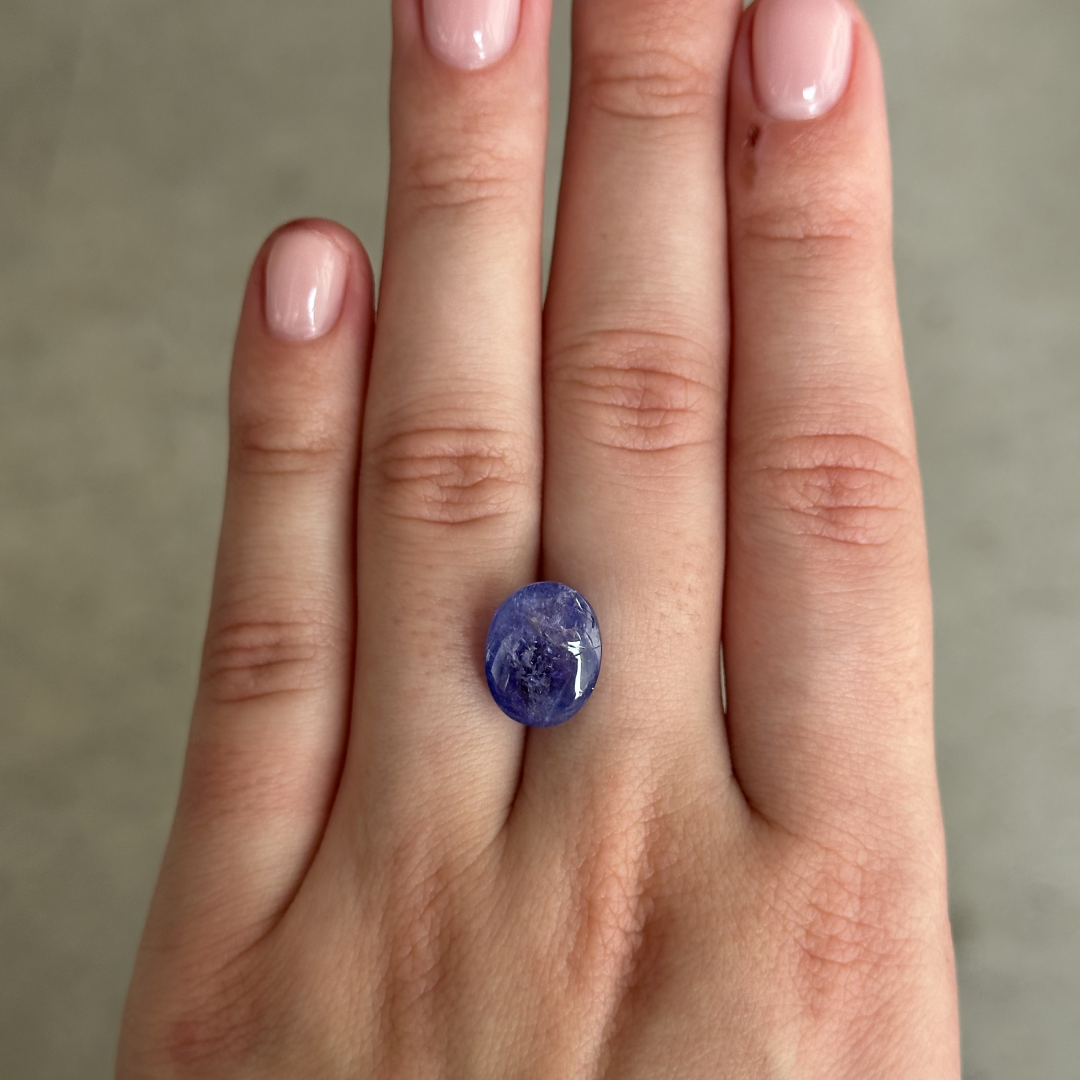 Bespoke 8.29ct Tanzanite Cabochon