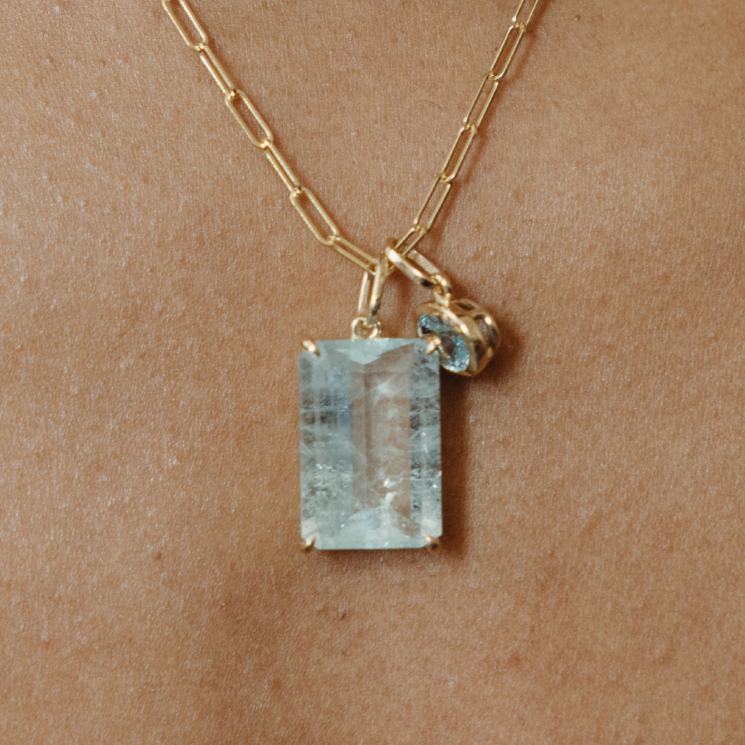 9.03ct Aquamarine Prong Set Charm