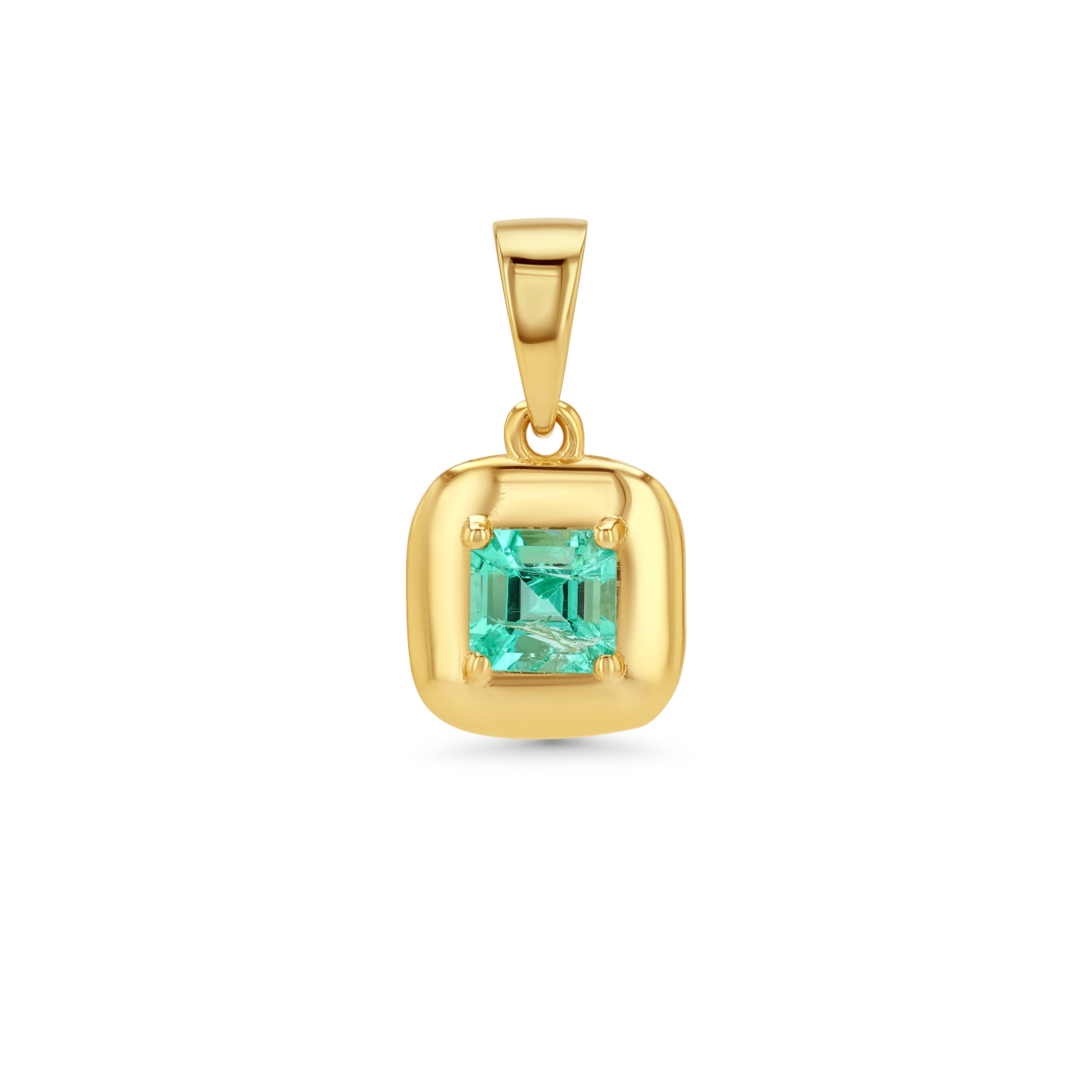 0.53ct Emerald Ripple Charm