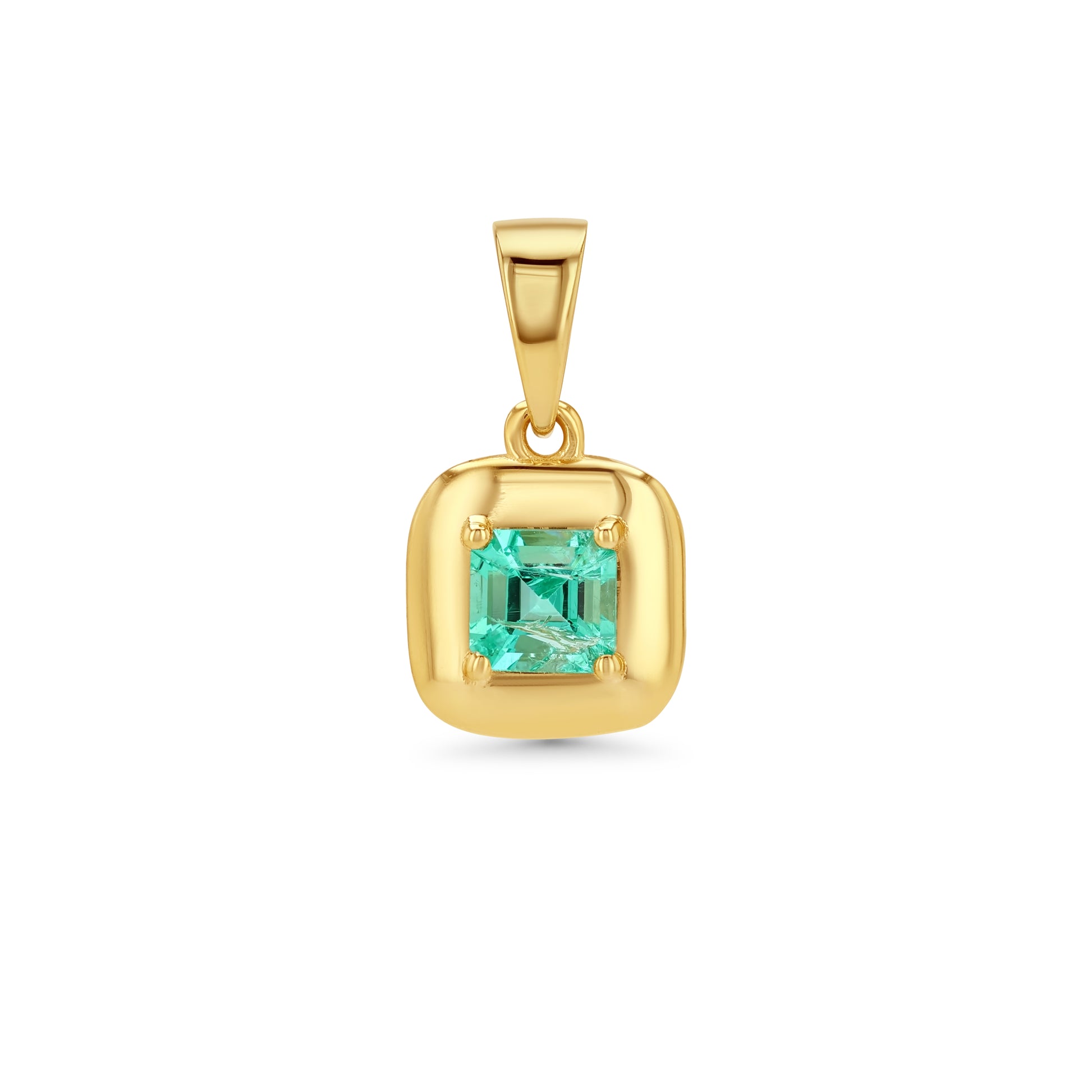 0.53ct Emerald Ripple Charm