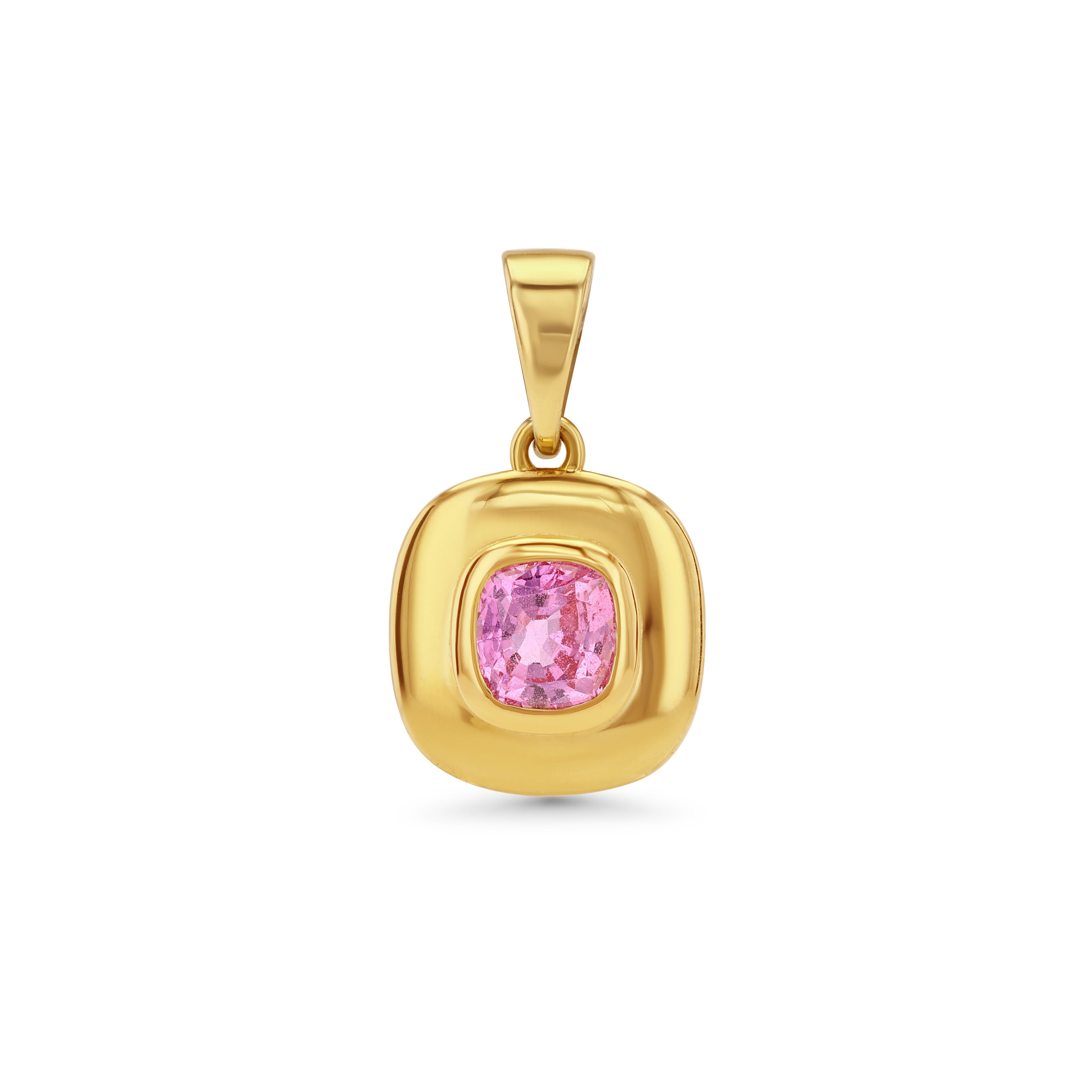 1.16ct Pink Sapphire Ripple Charm
