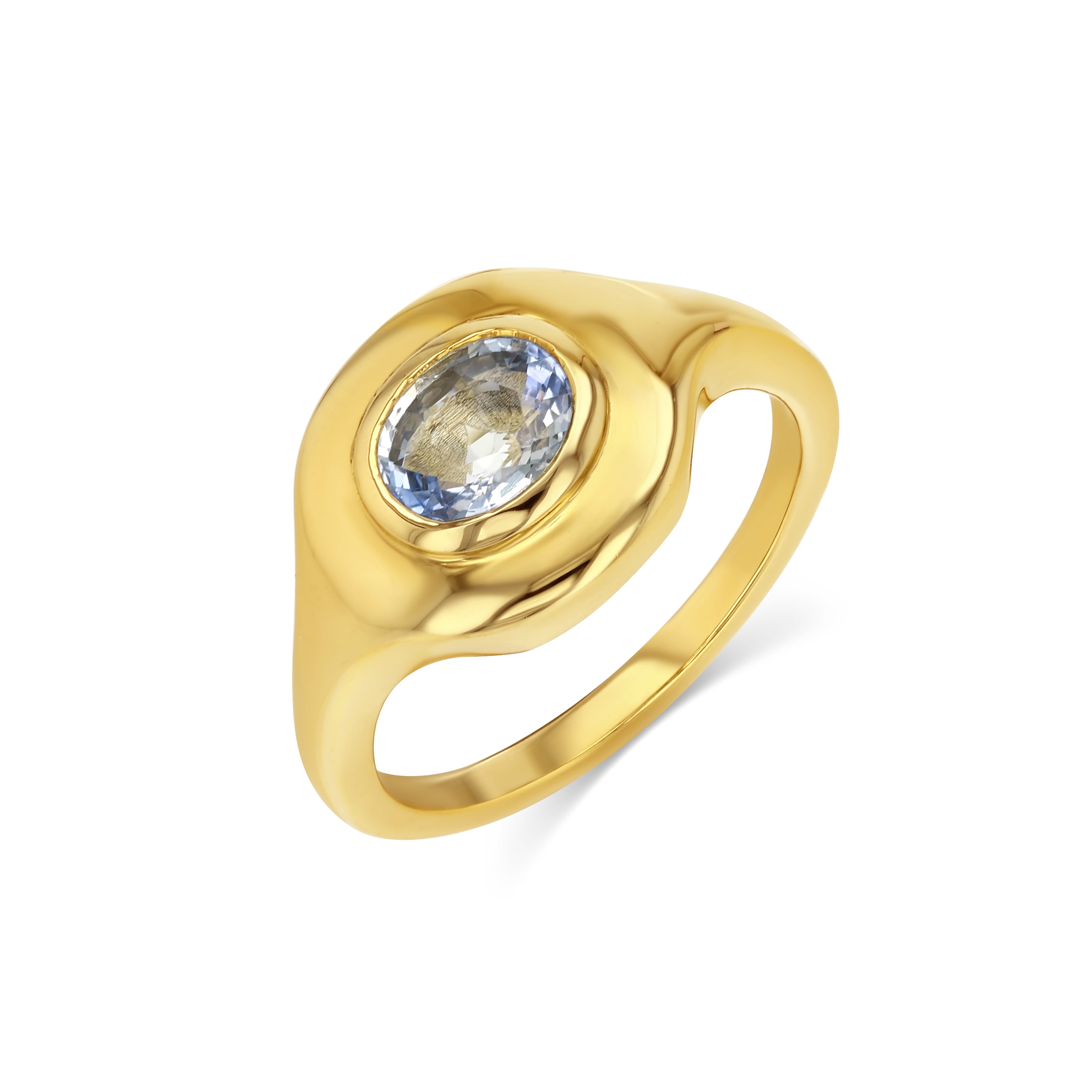 1.17ct Sapphire Ripple Ring