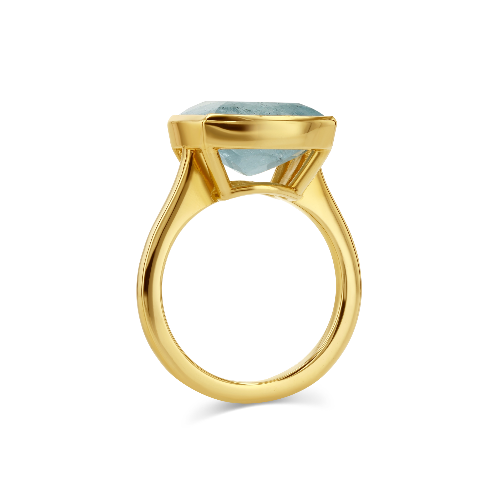 5.5ct Aquamarine Bezel Ring