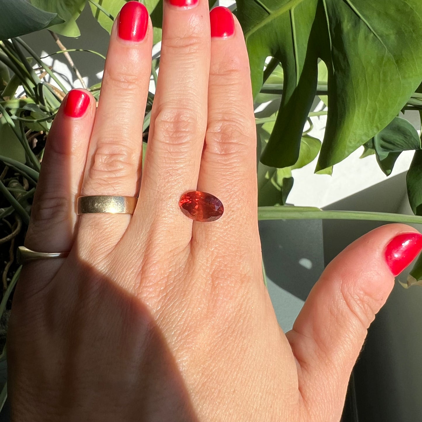 BESPOKE 6.09CT ORANGE RED SAPPHIRE