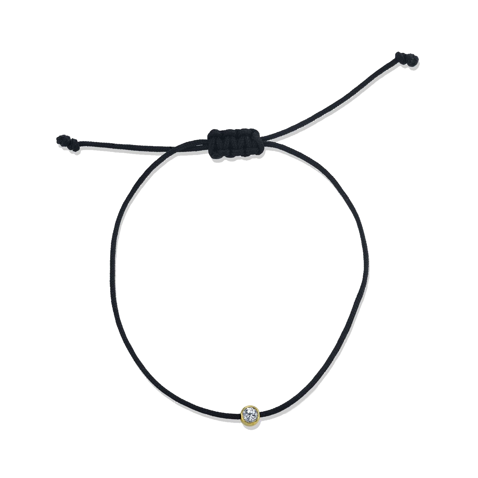 Archive Diamond Friendship Bracelet, Black String