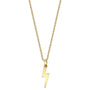 Lightning Bolt Charm 14K Yellow Gold / No Chain Stone