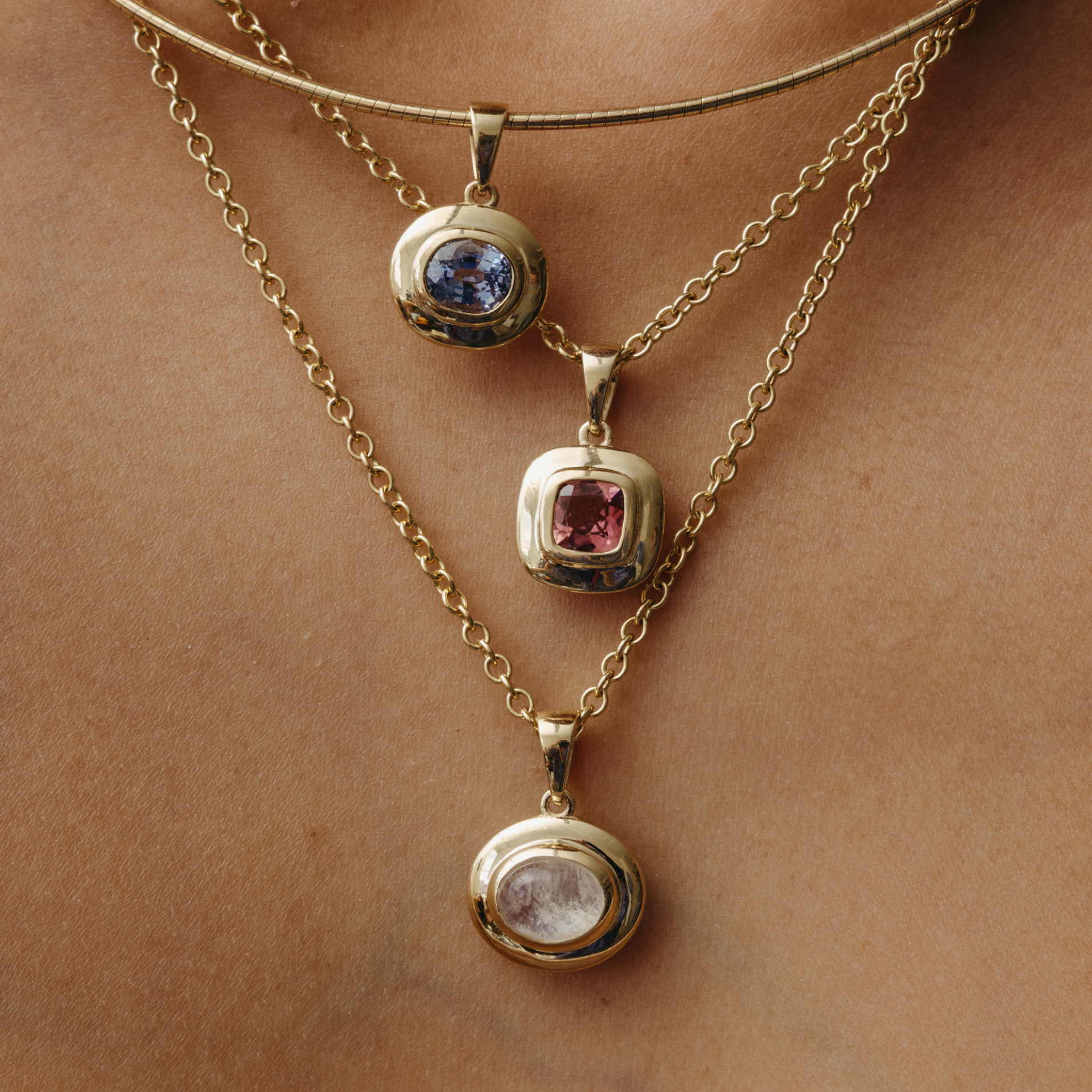 Moonstone Ripple Charm