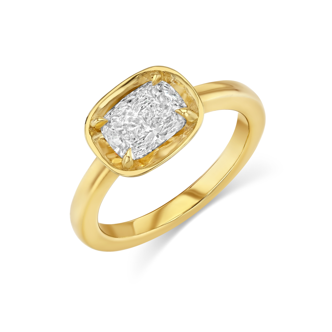 1.42ct Lab Diamond Basket Ring