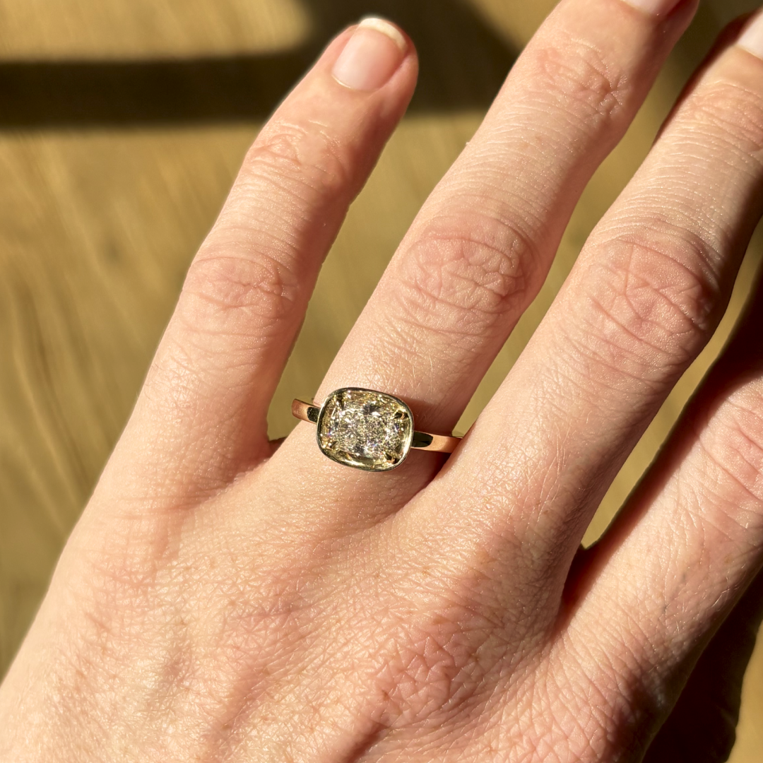 1.42ct Lab Diamond Basket Ring