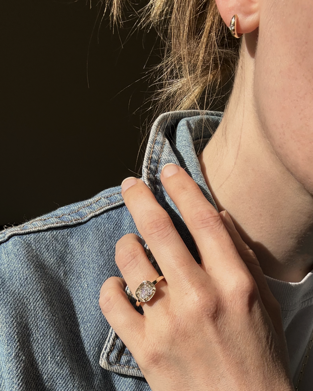 1.42ct Lab Diamond Basket Ring
