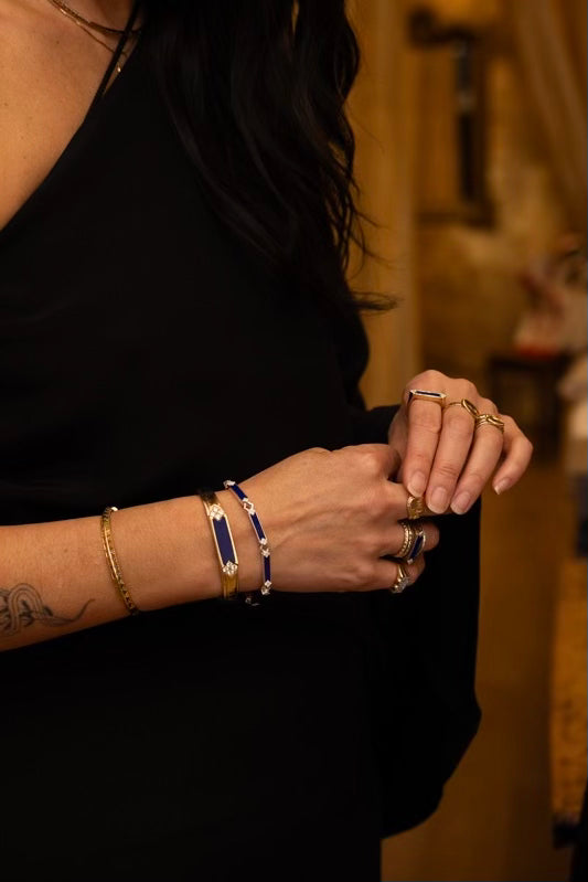 Starling x Meredith Peck Blueprint Lapis Cuff