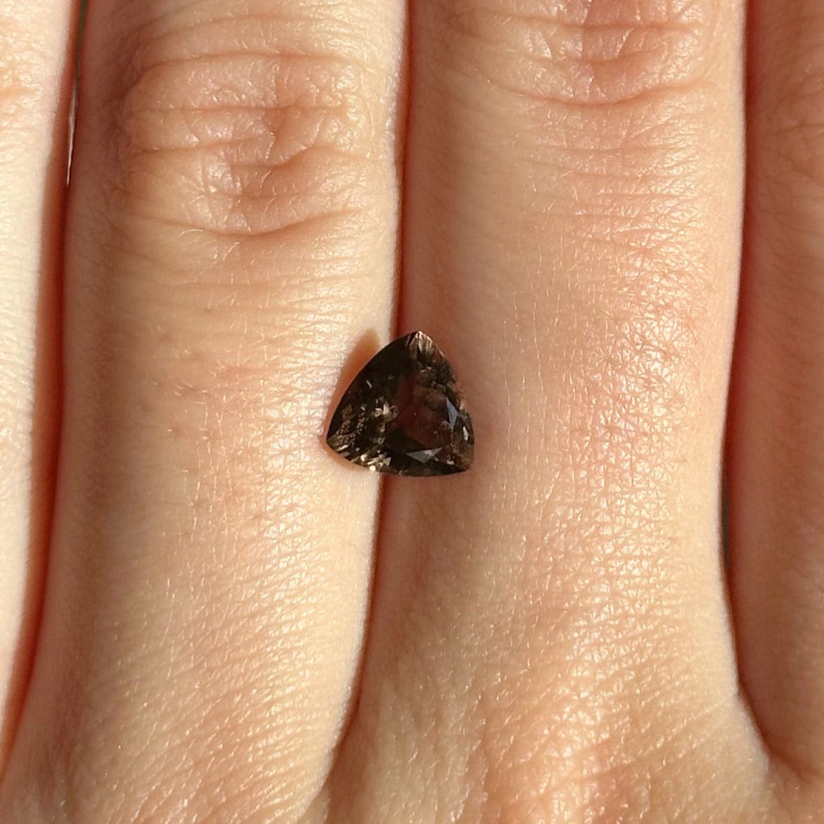 Bespoke 1.21ct Brown Trilliant Tourmaline