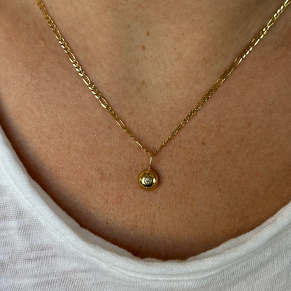 Sample Large Diamond Pebble Charm