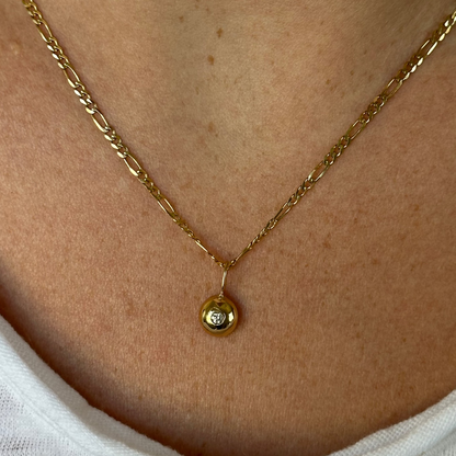 Sample Large Diamond Pebble Charm