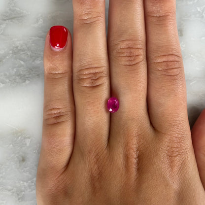 BESPOKE 1.40CT OVAL RUBY