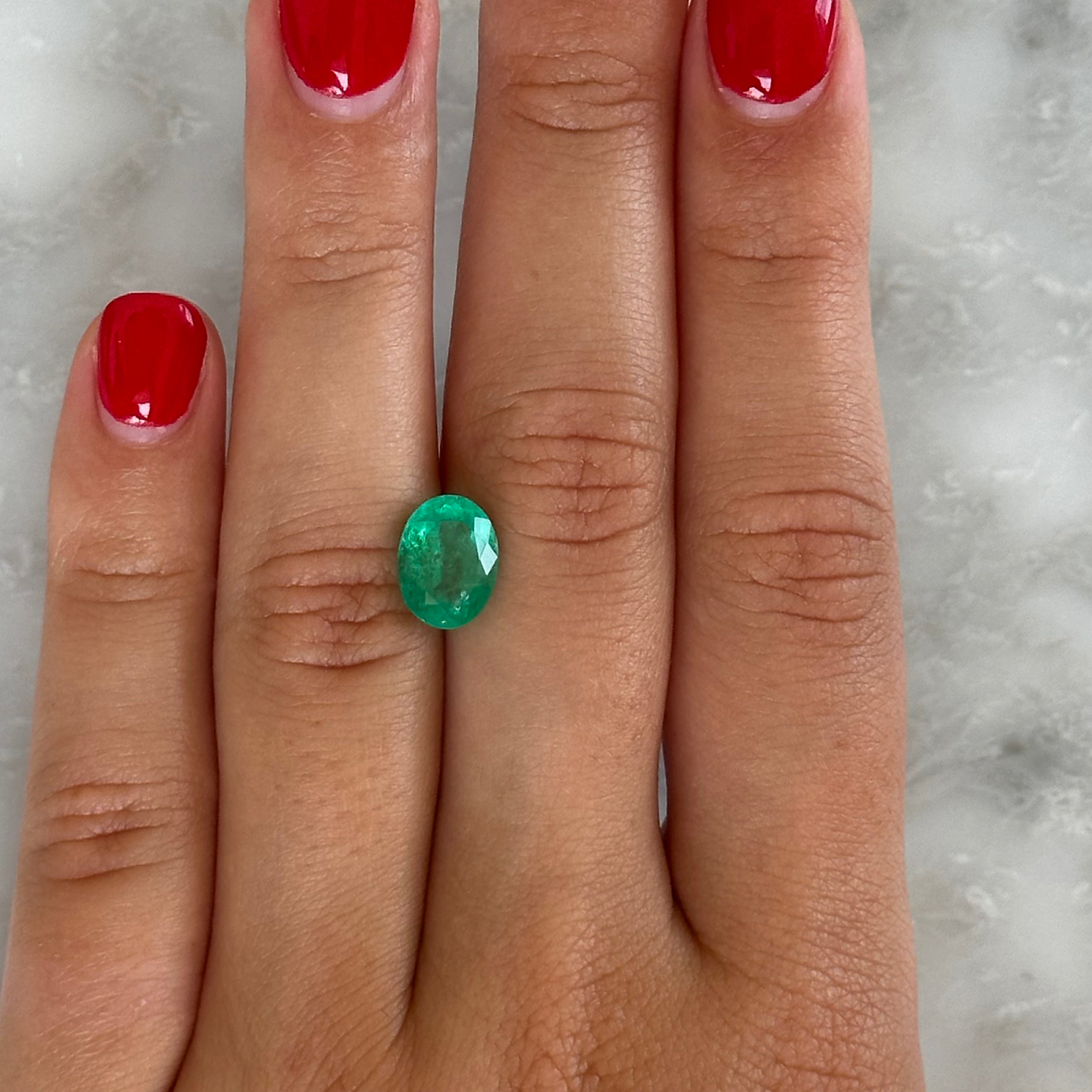 BESPOKE 2.34CT OVAL COLOMBIAN EMERALD