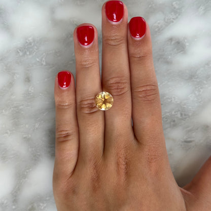 BESPOKE 4.65CT ROUND CITRINE