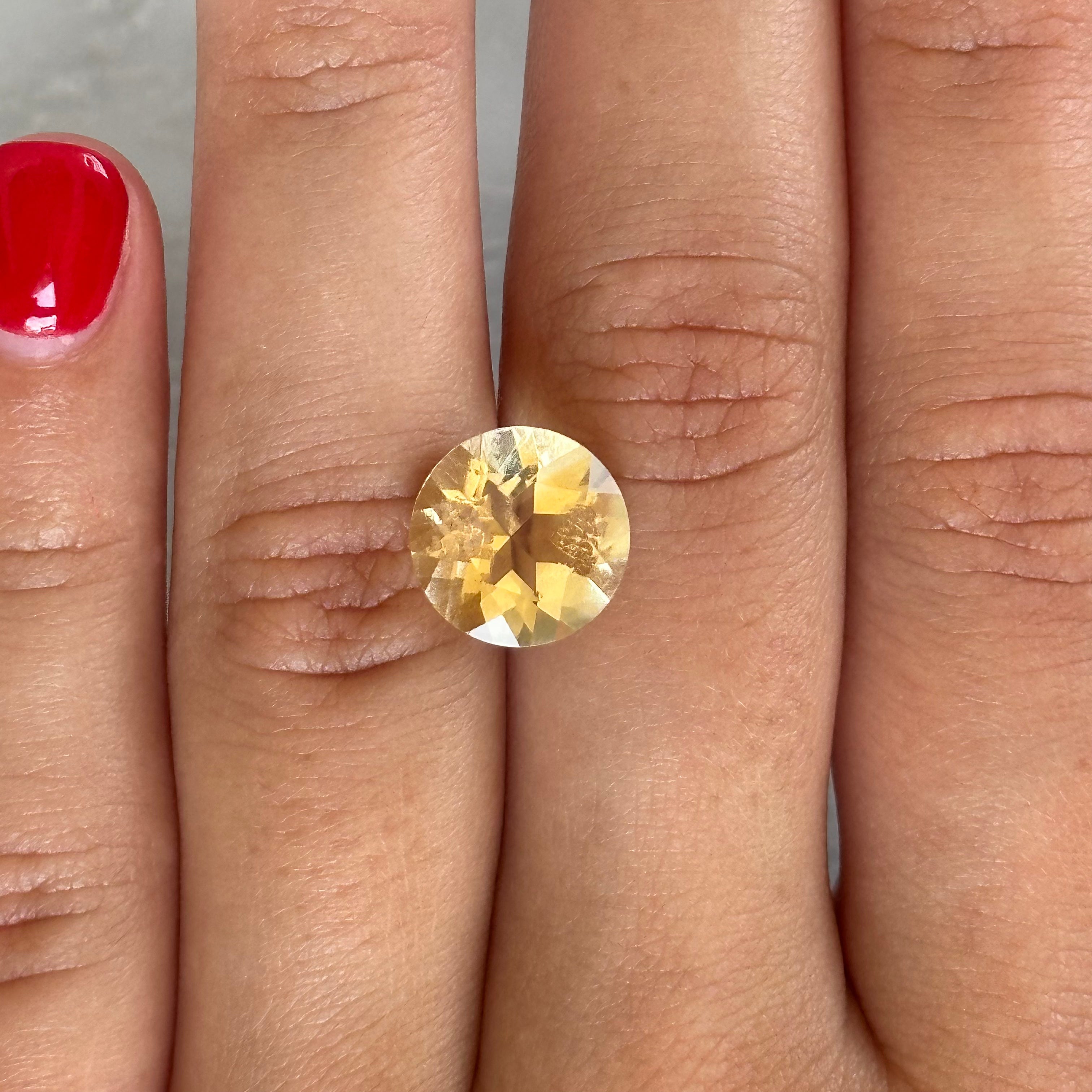 BESPOKE 4.65CT ROUND CITRINE