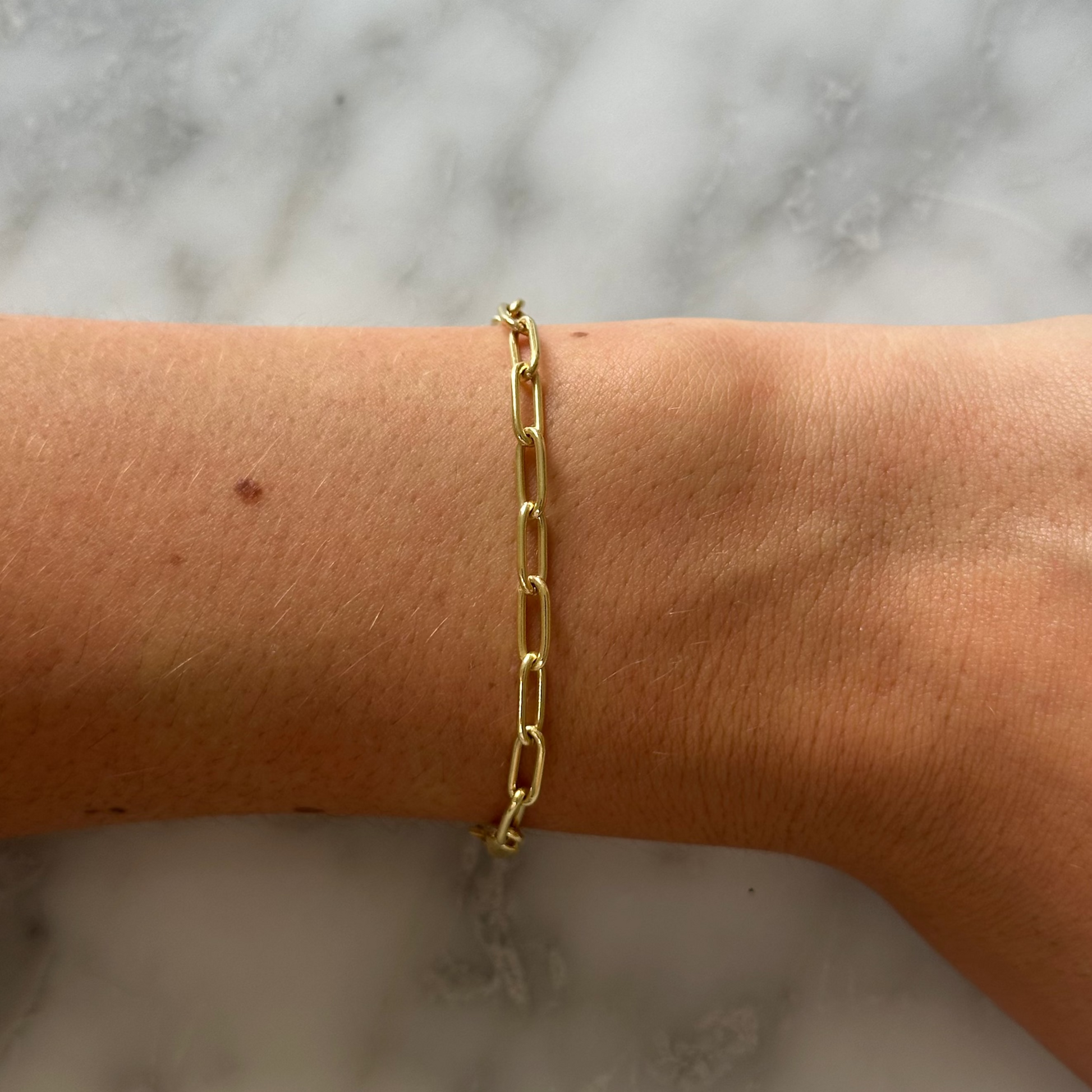 Sample Large Staple Chain Bracelet